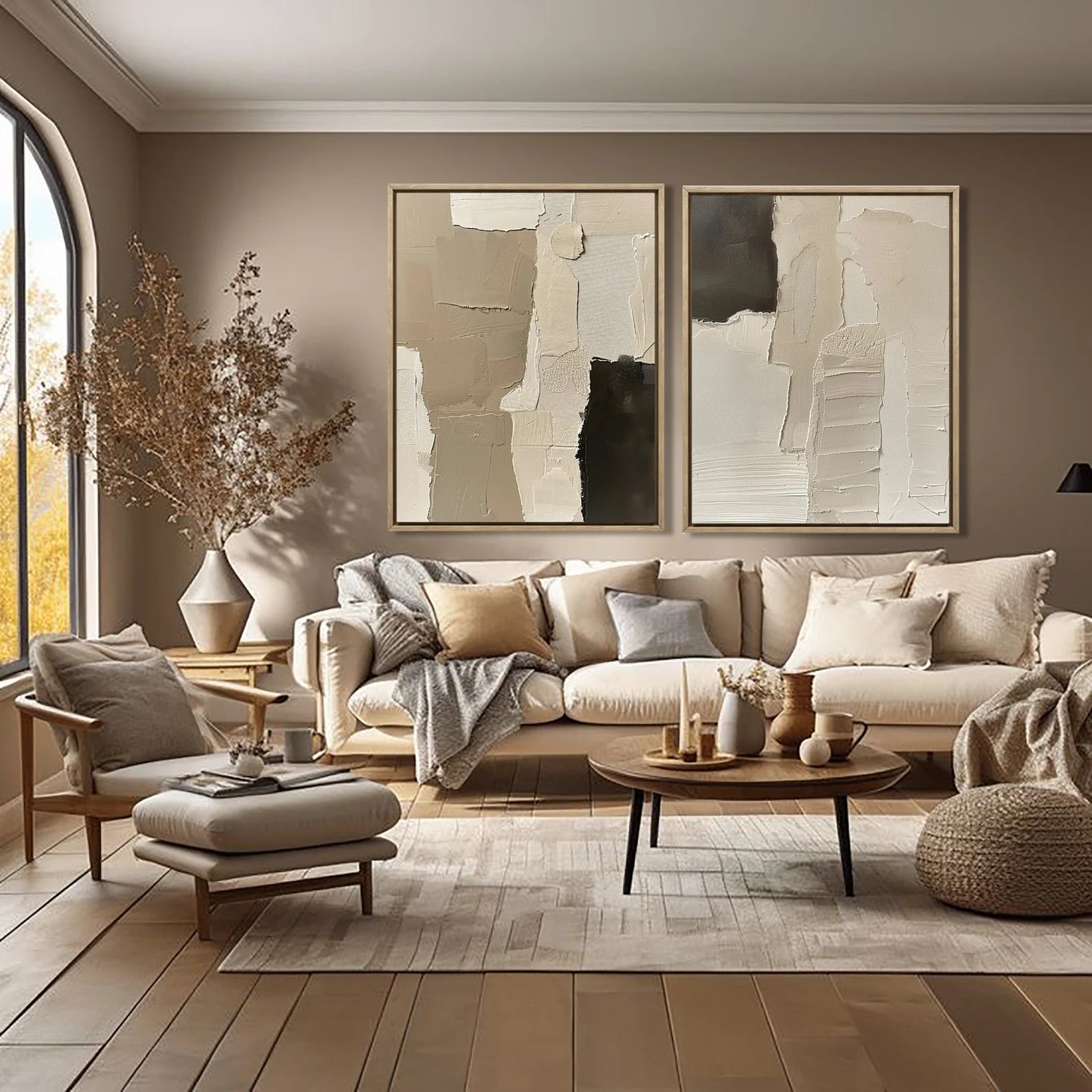 Bold Abstract Layers | Neutral Contrast