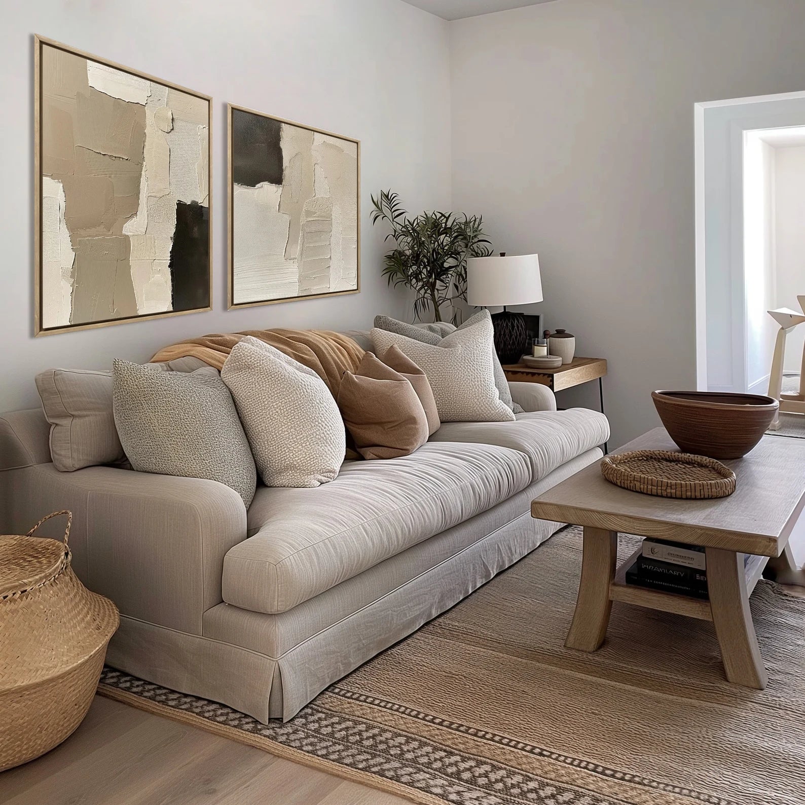 Bold Abstract Layers | Neutral Contrast