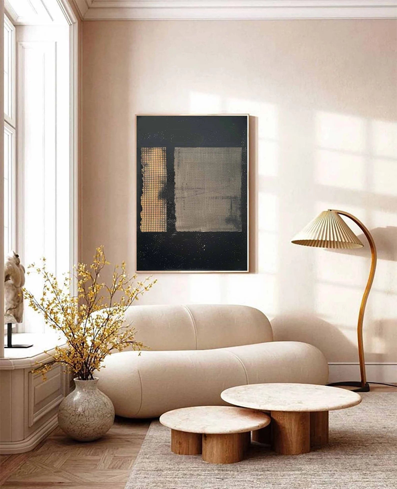 Minimalist Black Grid Art | Edgy Sophistication