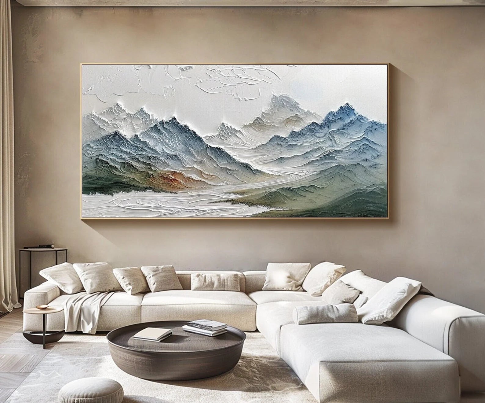 Textured Mountain Art | Serene Peaks