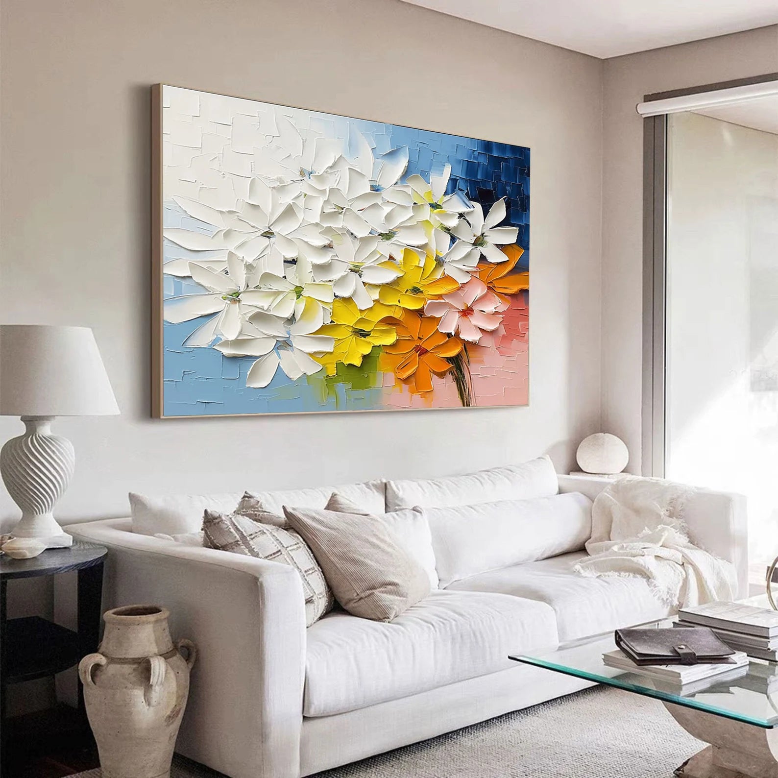 Textured Floral Vibrance | Multi Bloom