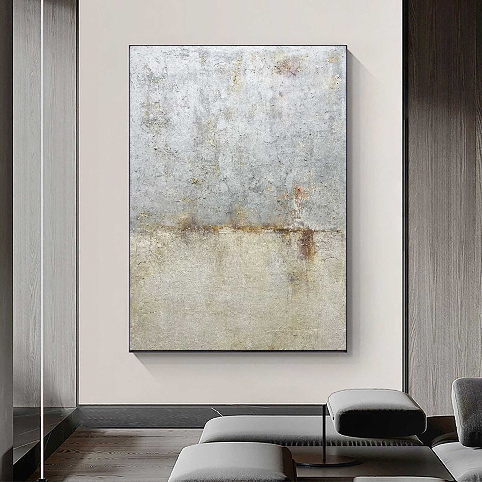 Textured Earthy Sophistication | Gray Beige