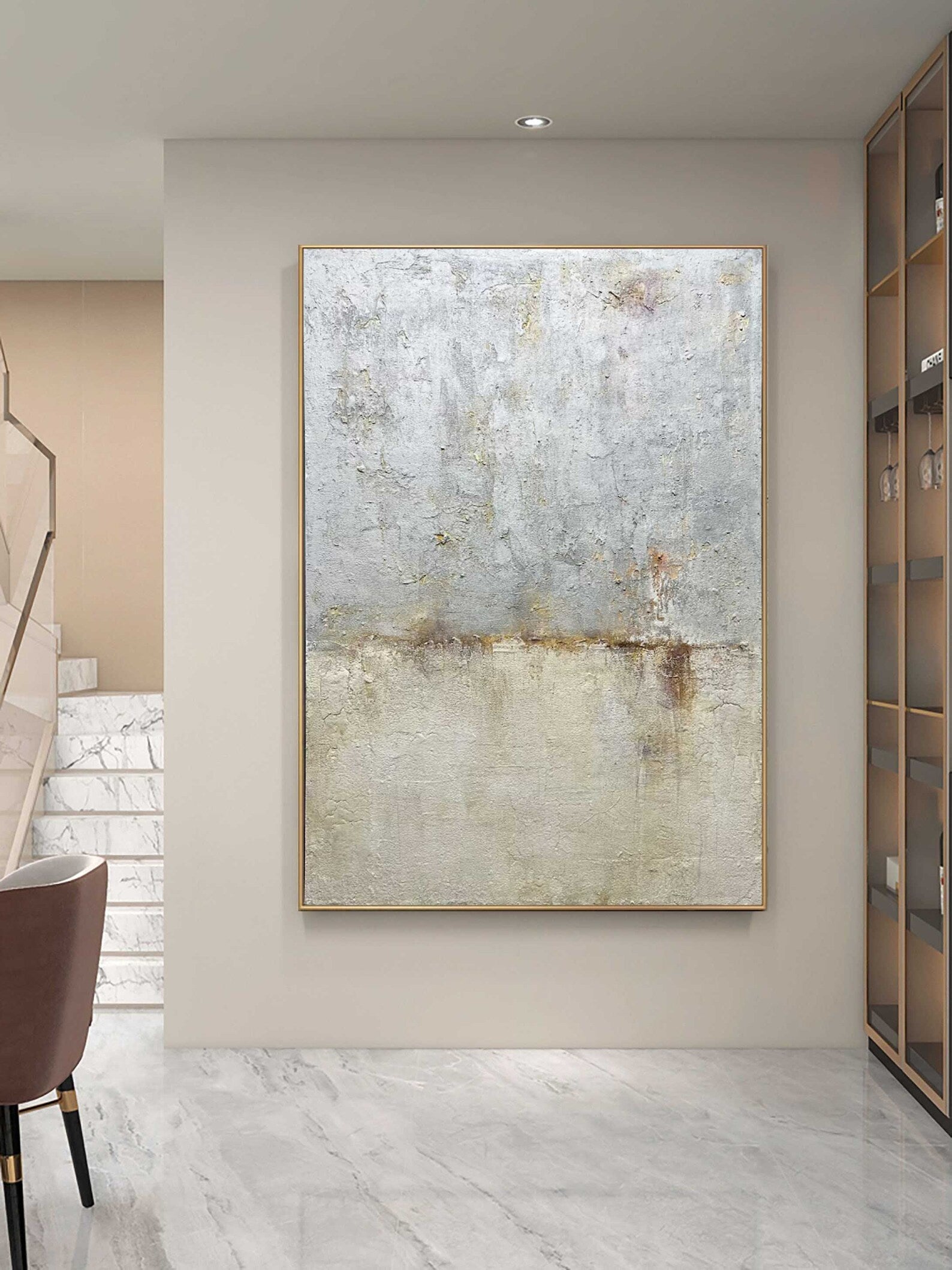 Textured Earthy Sophistication | Gray Beige
