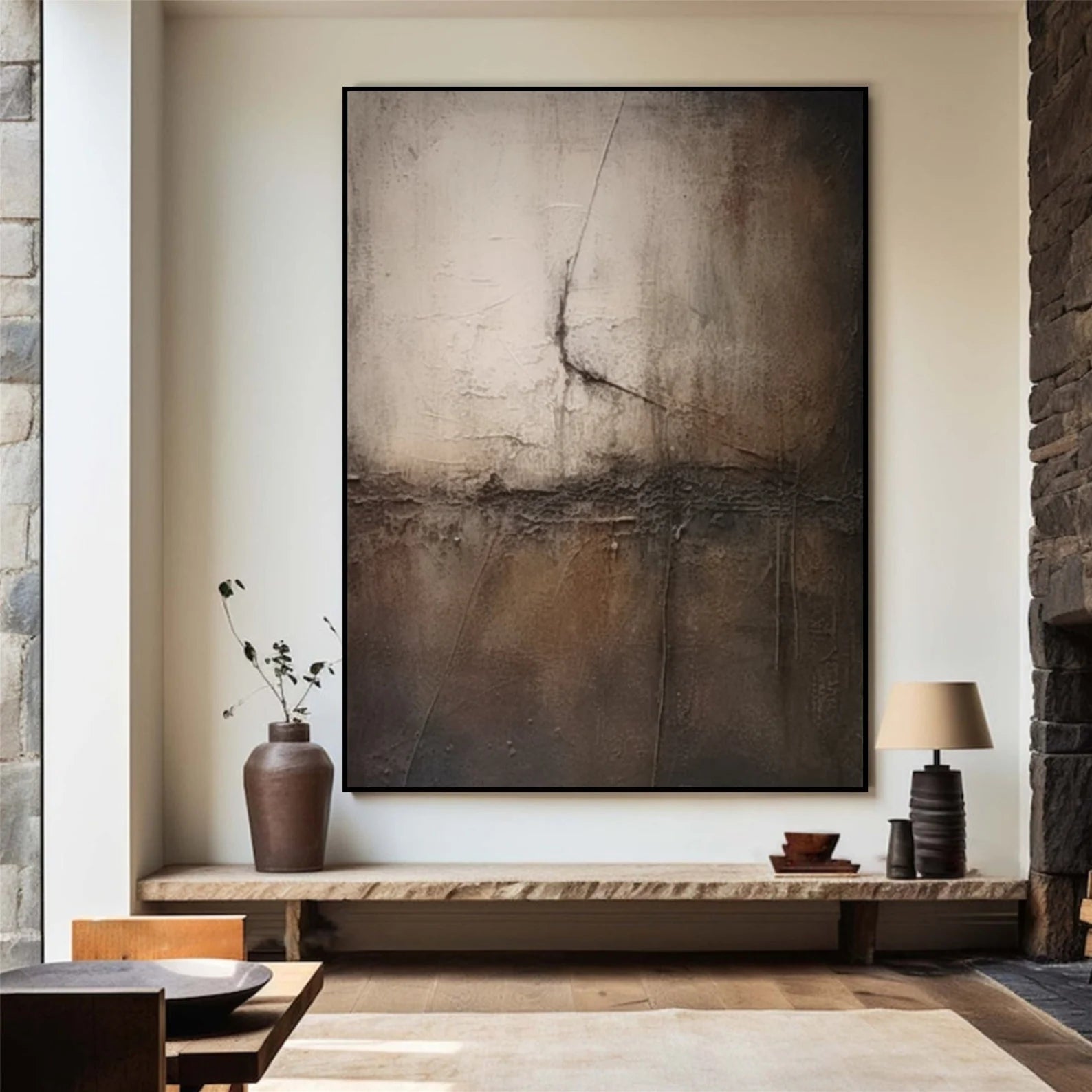 Textured Monochrome Abstract | Dramatic Luxe