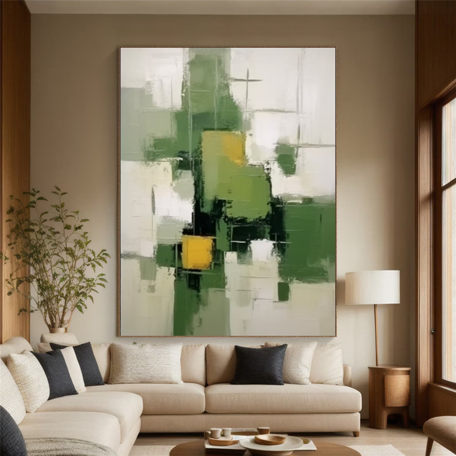 Textured Green Opulence | Nature Hues