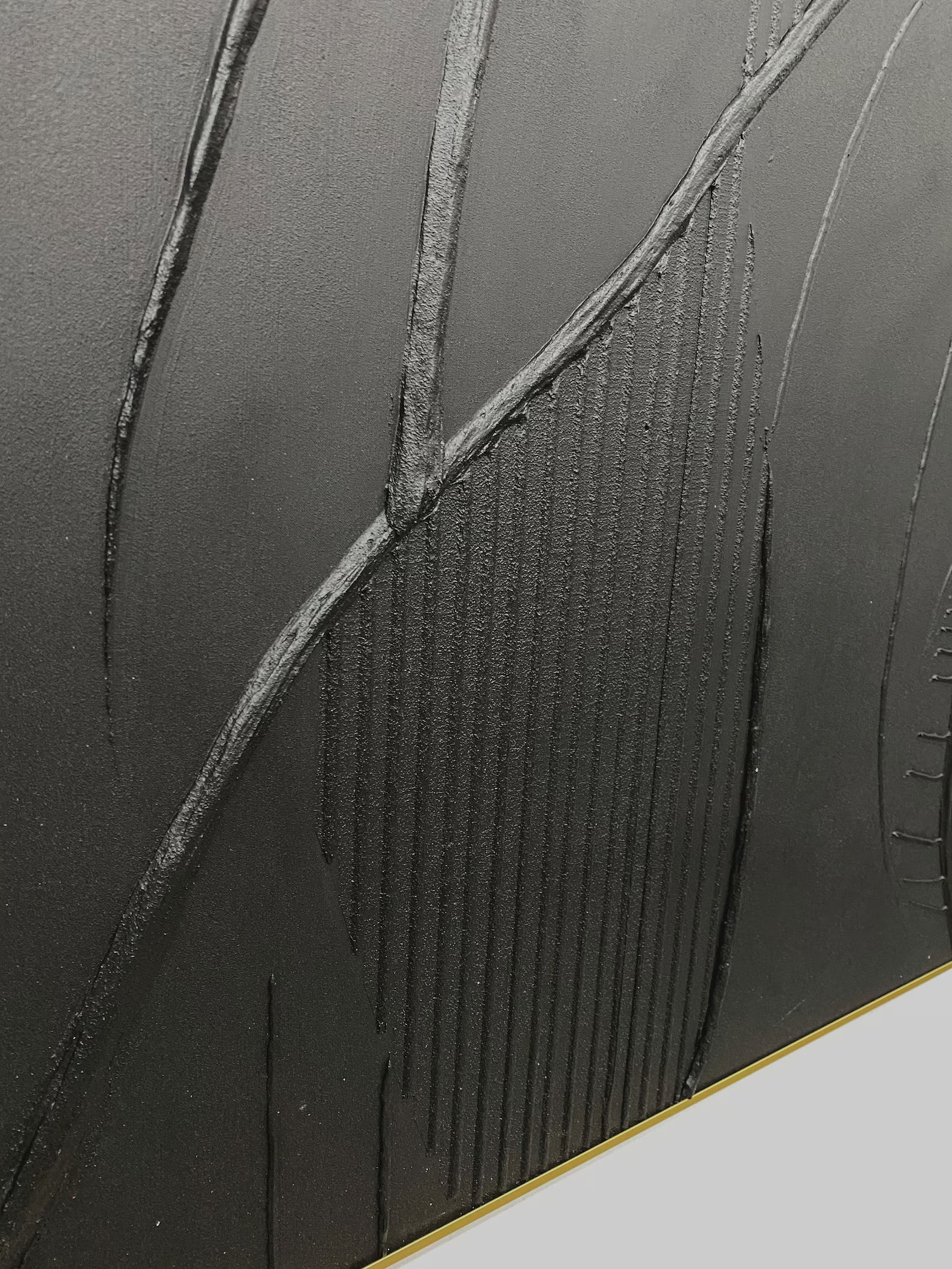 Textured Geometric Sophistication | Black Luxe