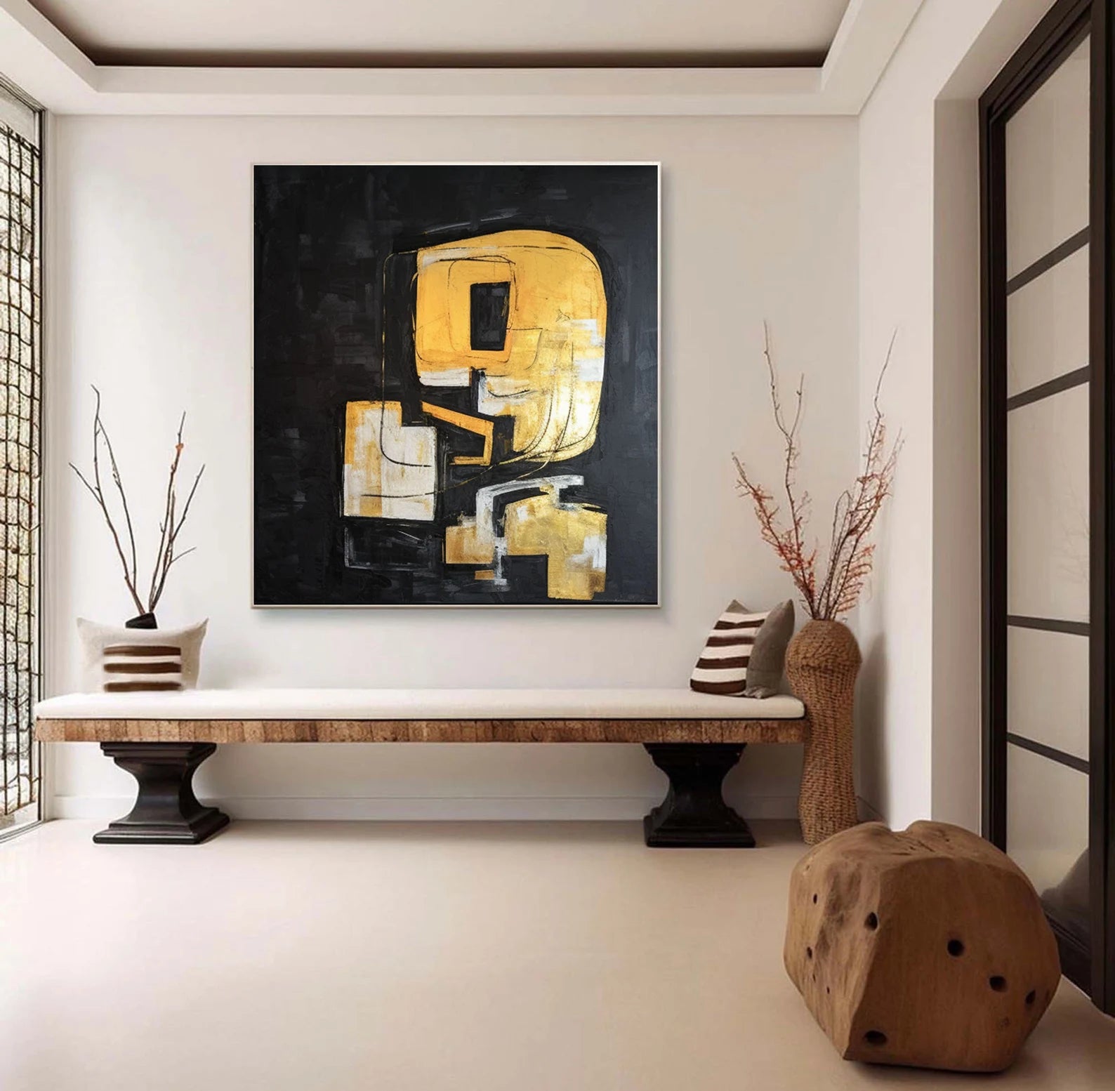 Textured Black Gold | Opulent Depth