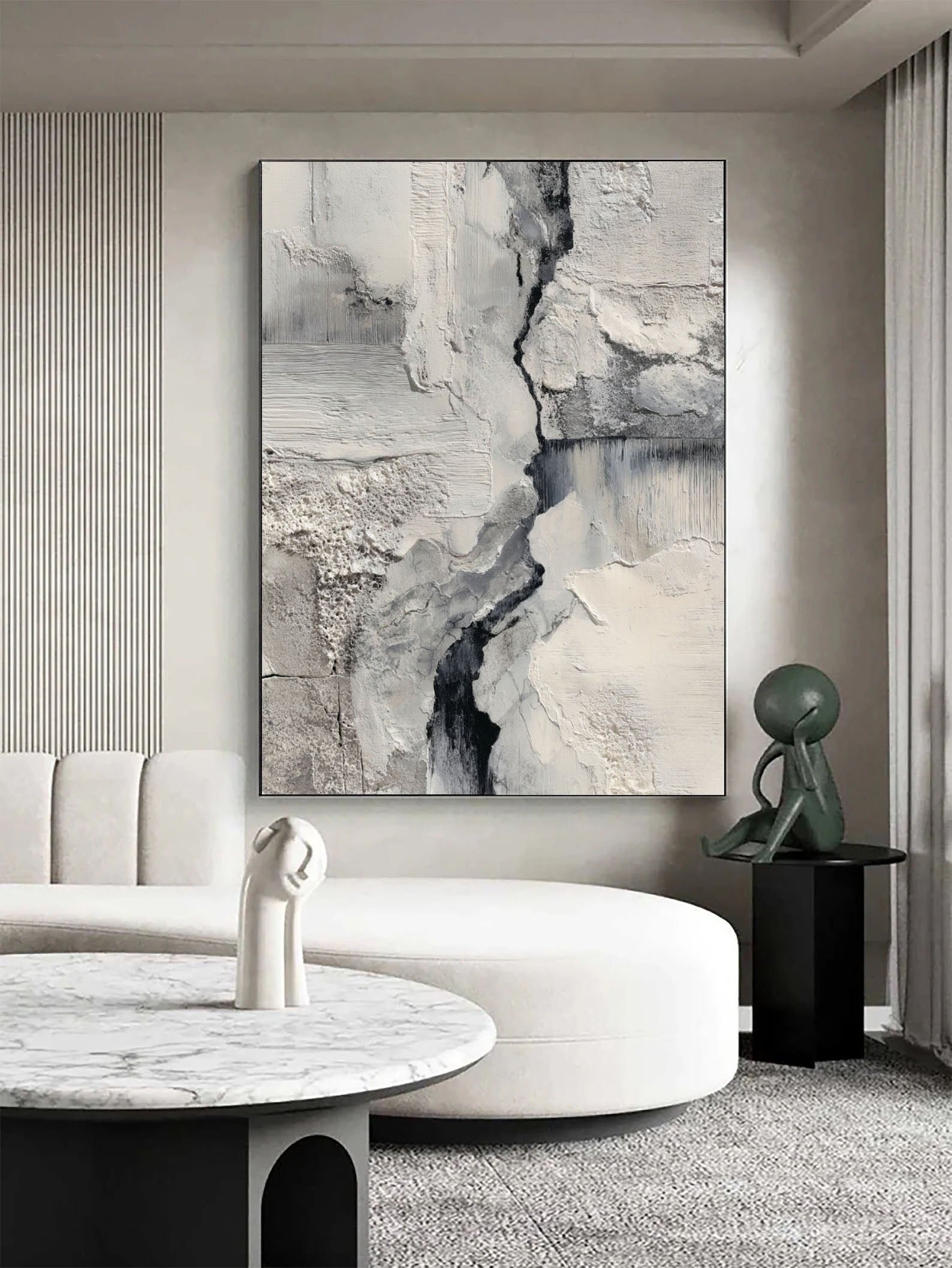 Textured Monochrome Art | Dramatic Depth