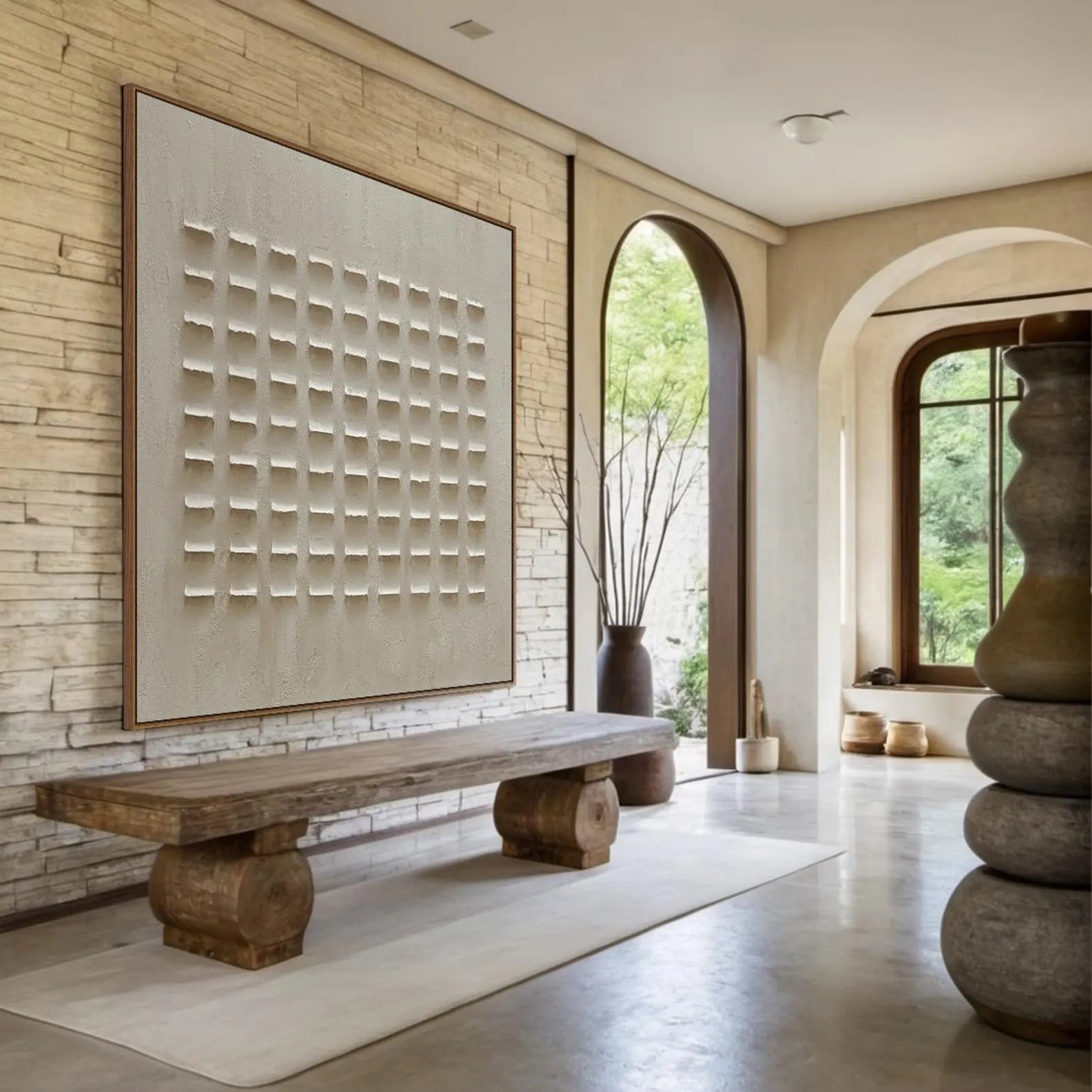 Textured Geometric Art  | Elevated Elegance