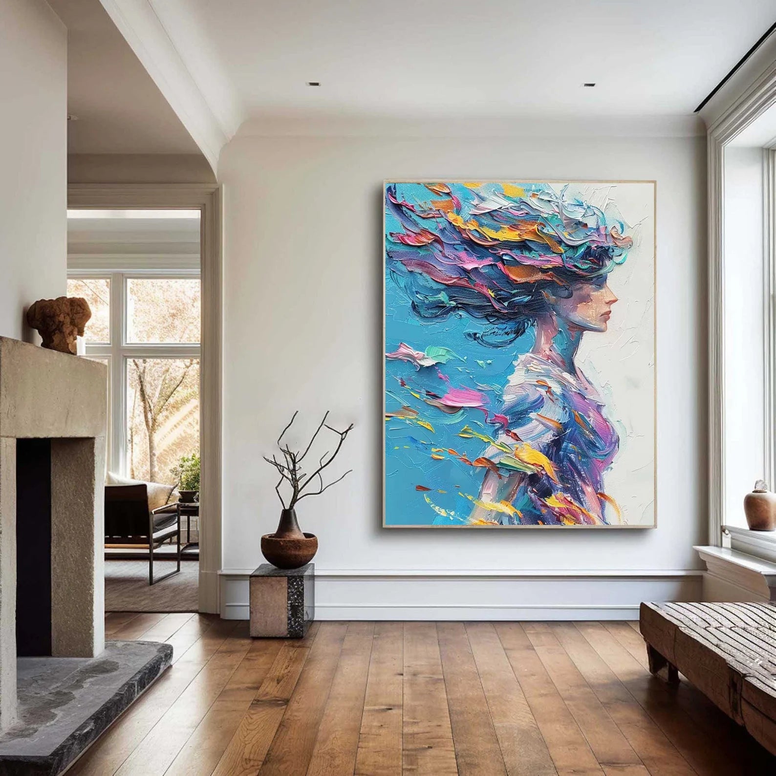 Textured Colorful Grace | Vivid Hue