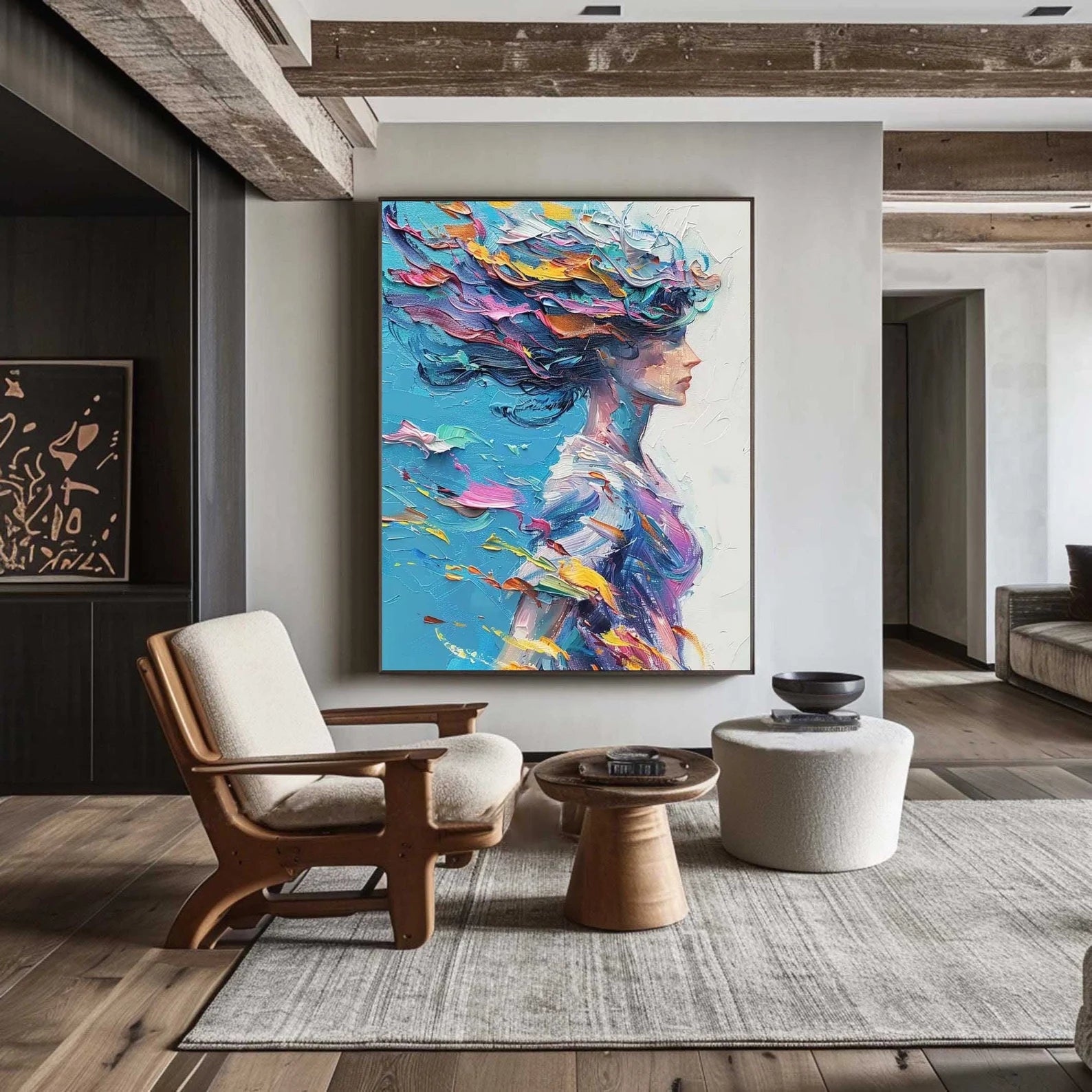 Textured Colorful Grace | Vivid Hue