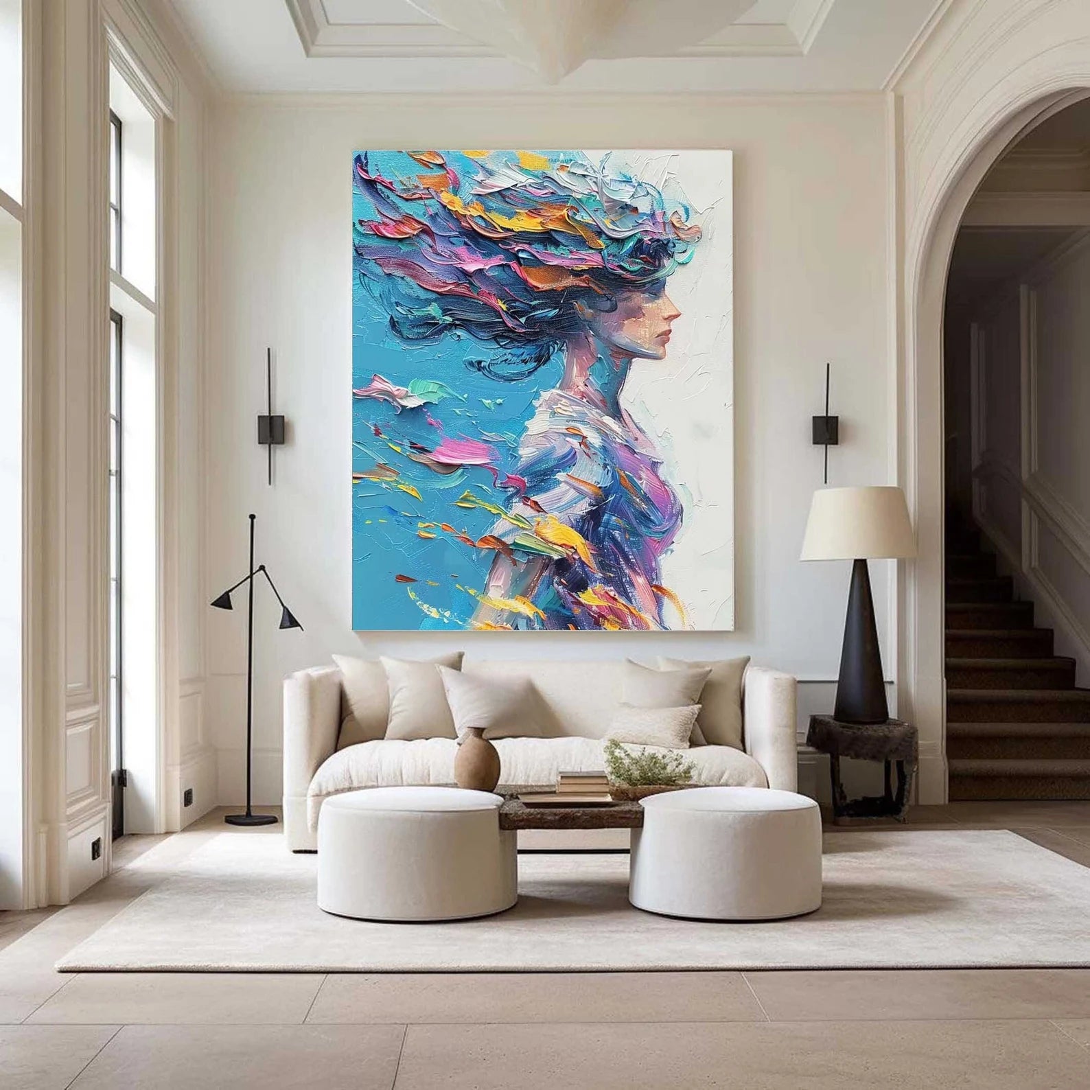 Textured Colorful Grace | Vivid Hue