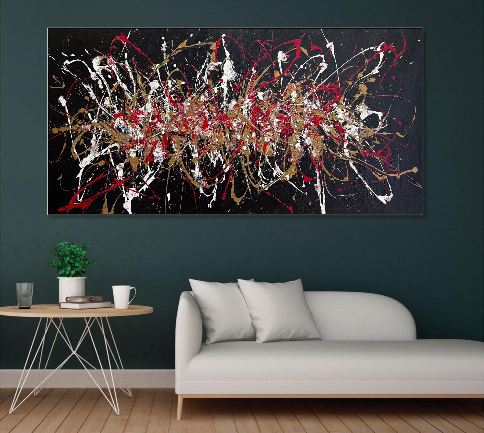 Textured Splatter Opulence | Black Backdrop