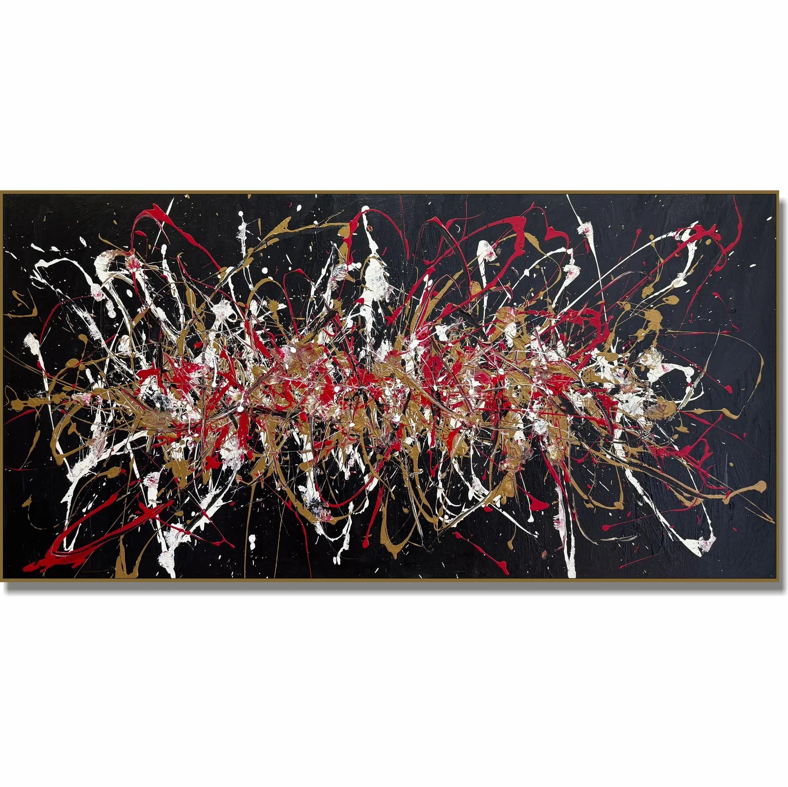 Textured Splatter Opulence | Black Backdrop