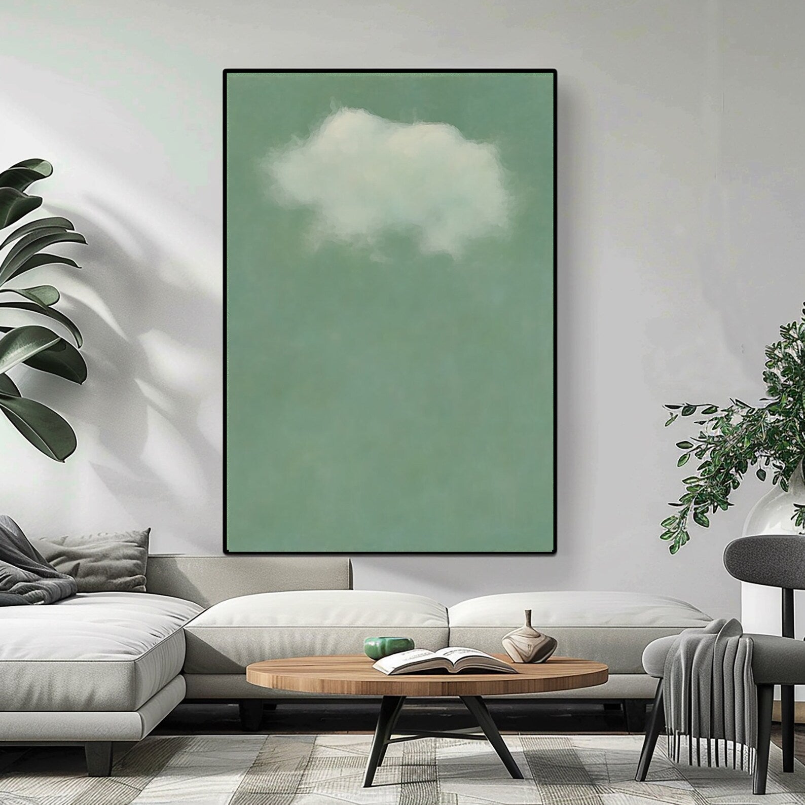 Minimalist Cloud Art | Calm Serenity
