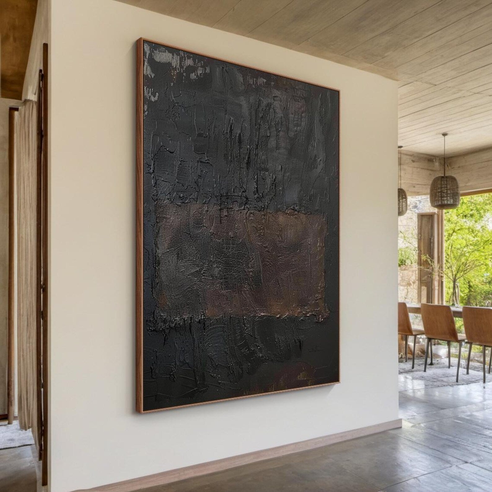 Textured Monochrome Depth | Black Rhythm