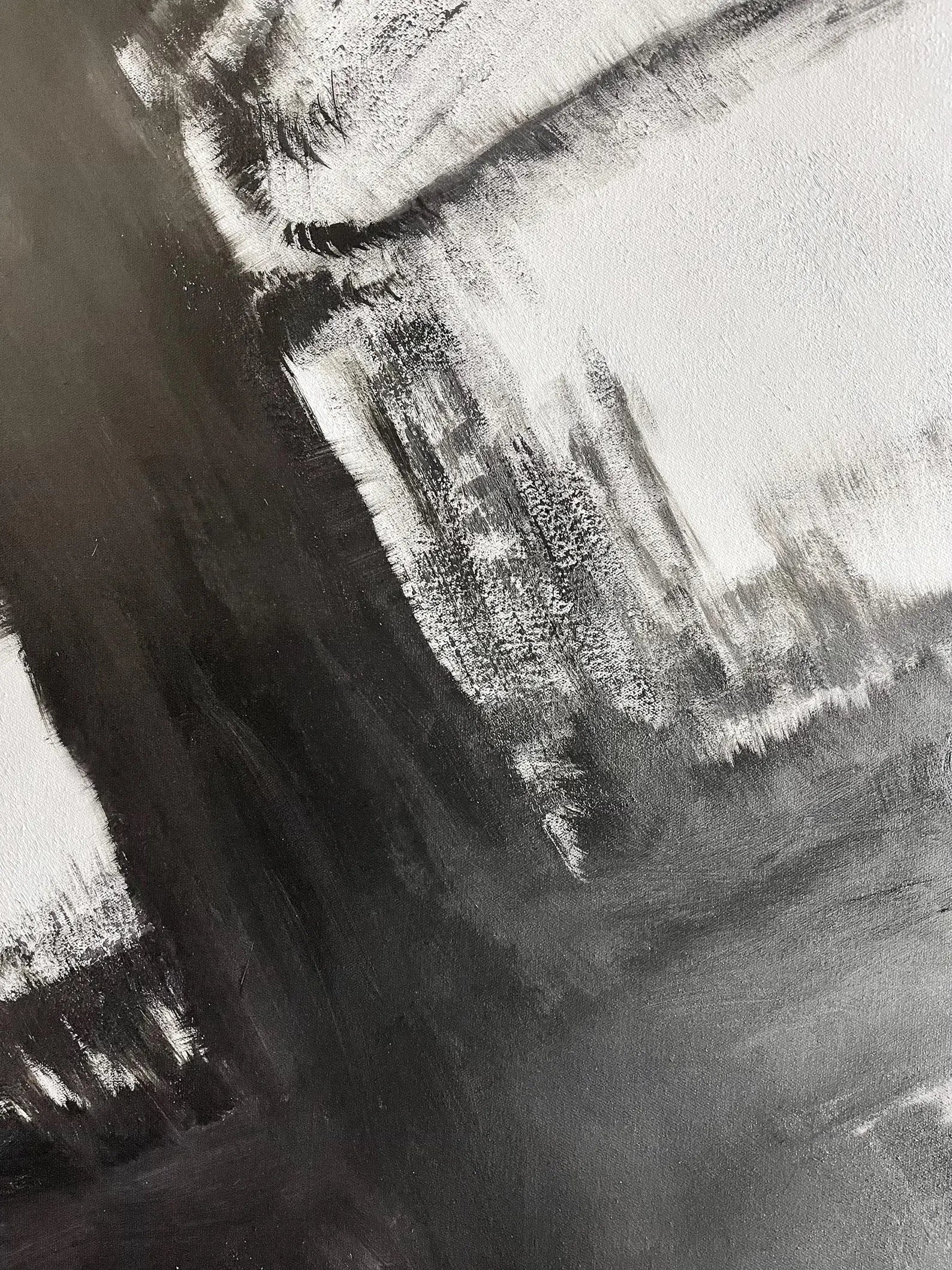 Textured Abstract Boldness | Black White