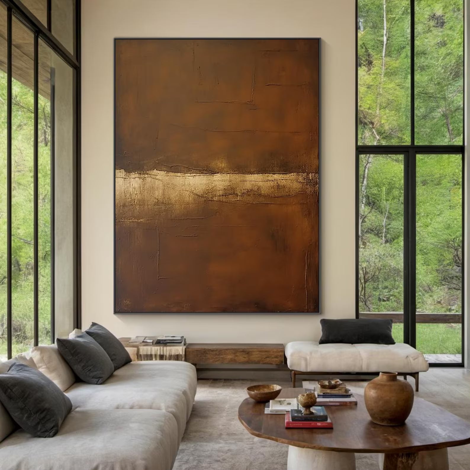 Textured Metallic Warmth | Bronze Rhythm