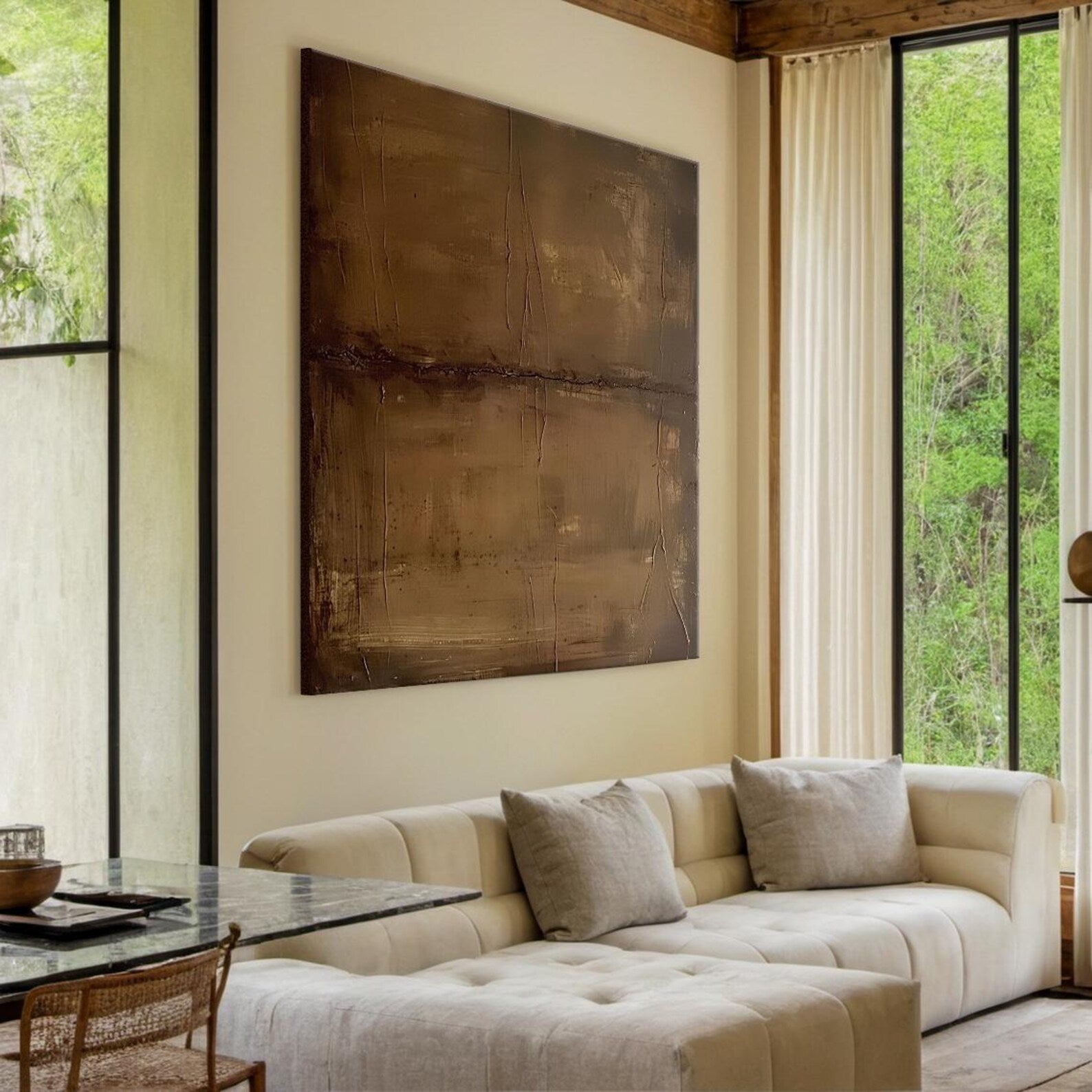 Textured Earthy Minimalism | Brown Beige