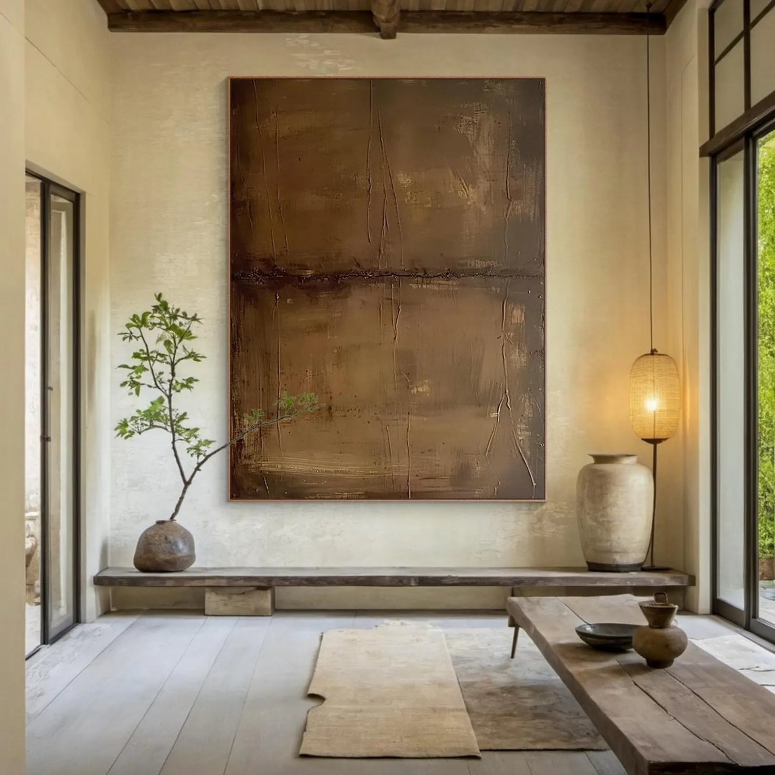 Textured Earthy Minimalism | Brown Beige