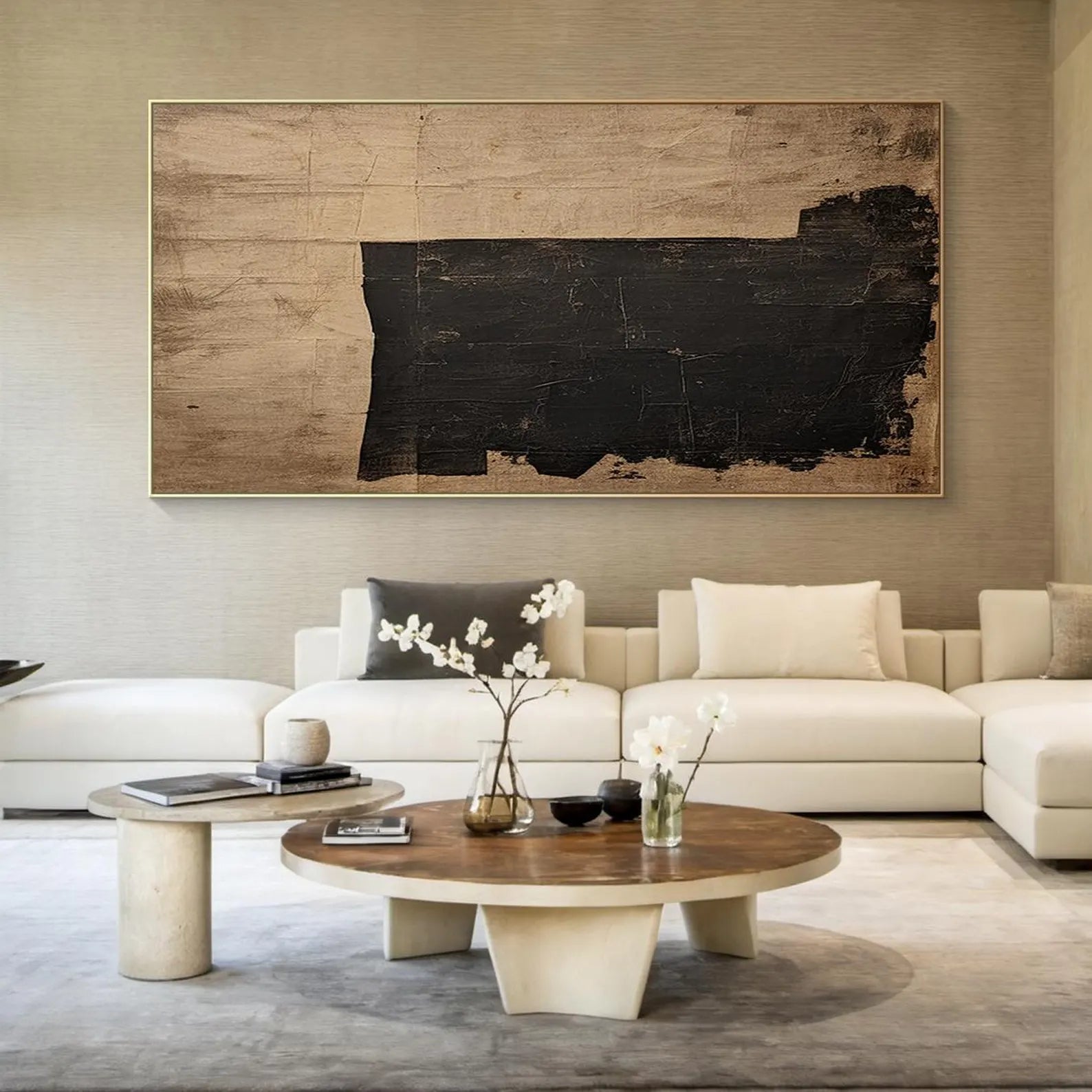 Textured Dark Opulence | Black Gold