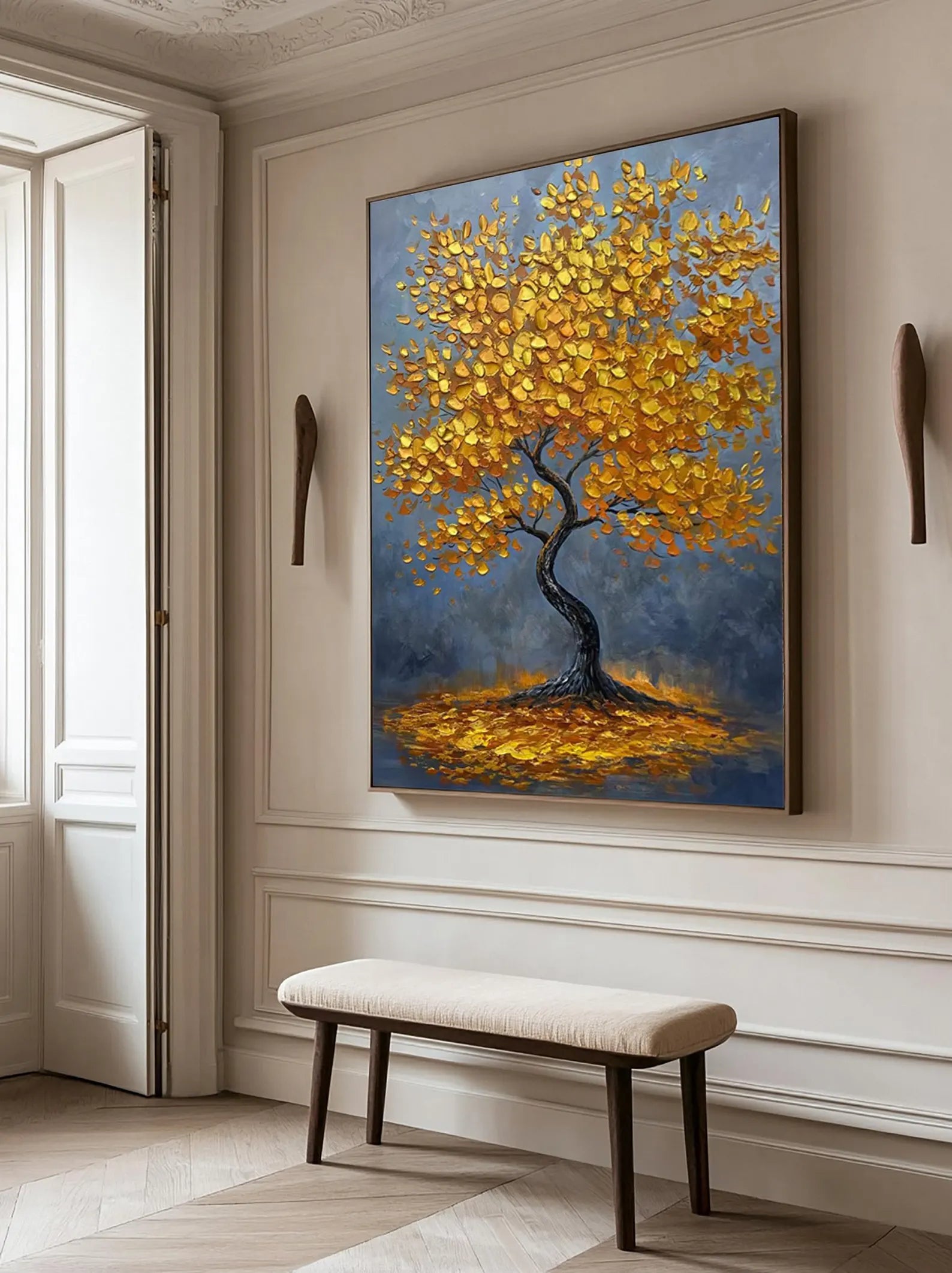 Textured Arbor Opulence | Gold Tree