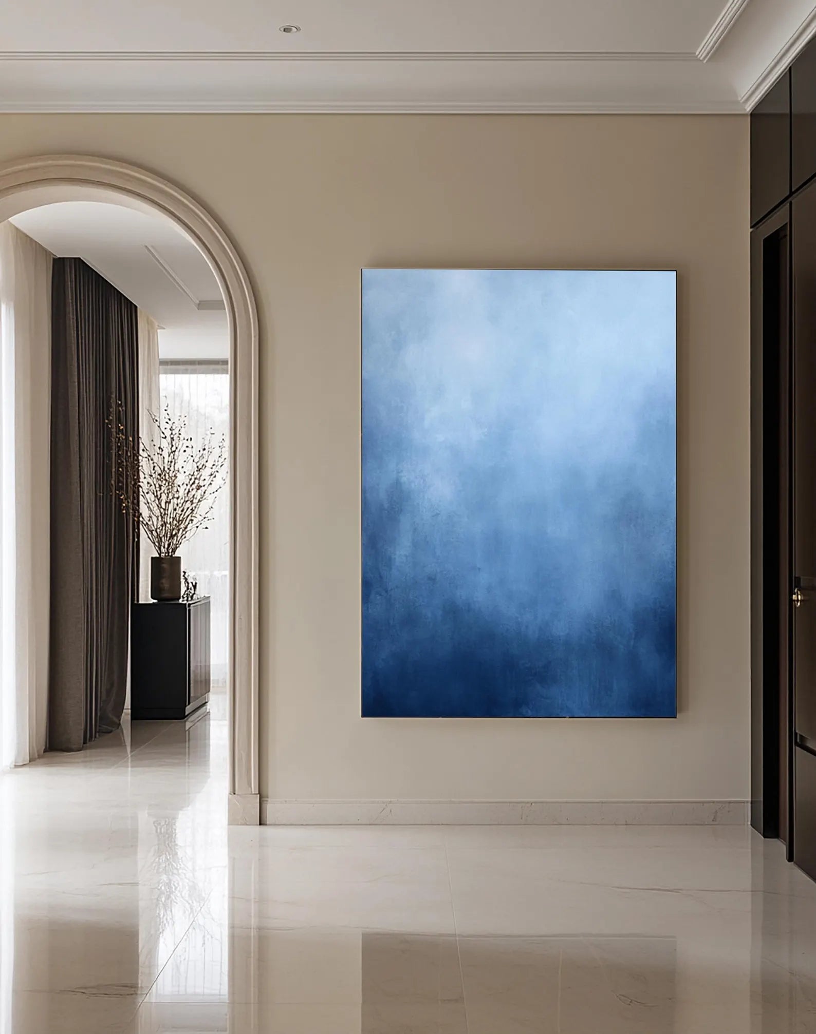 Textured Azure Serenity | Blue Haze