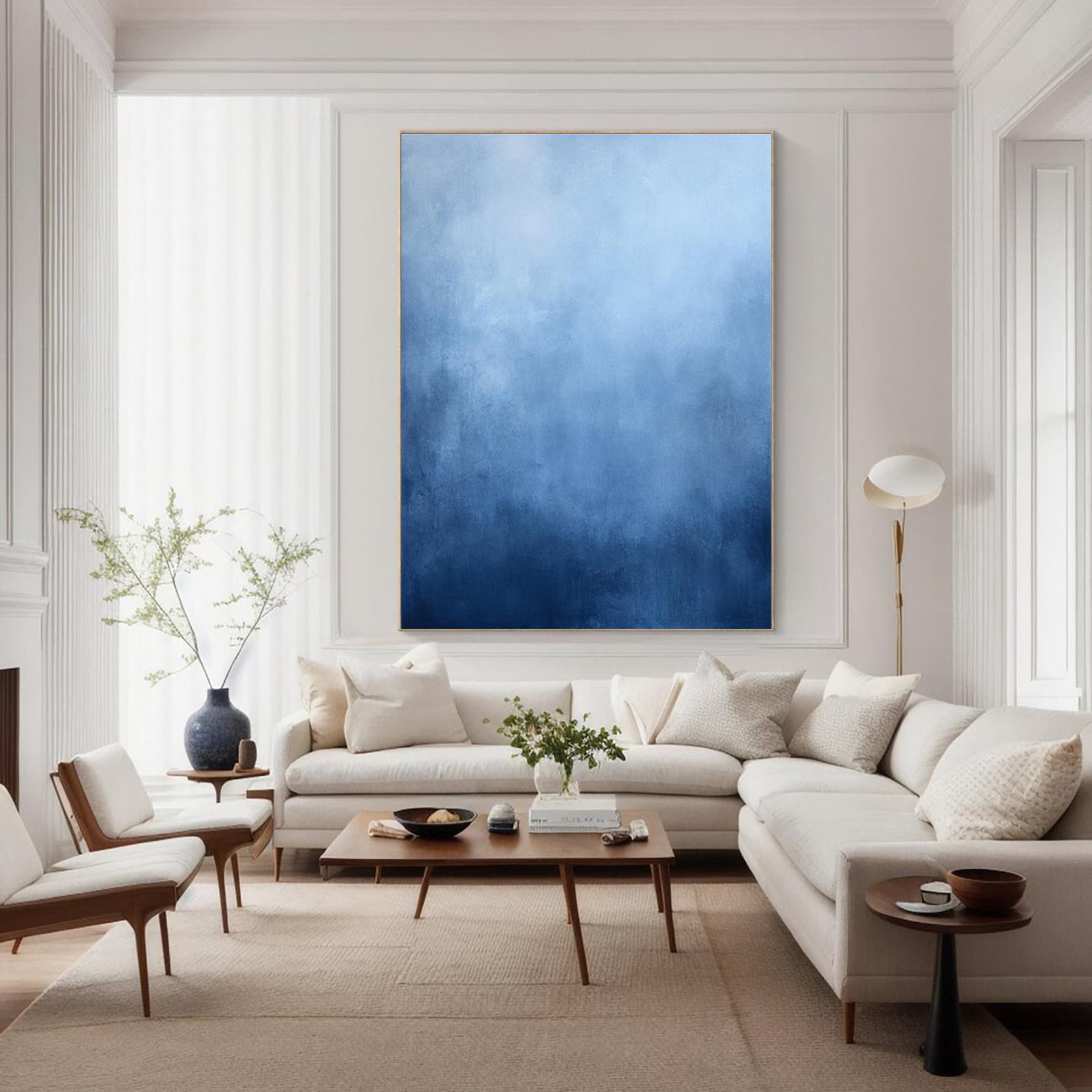 Textured Azure Serenity | Blue Haze