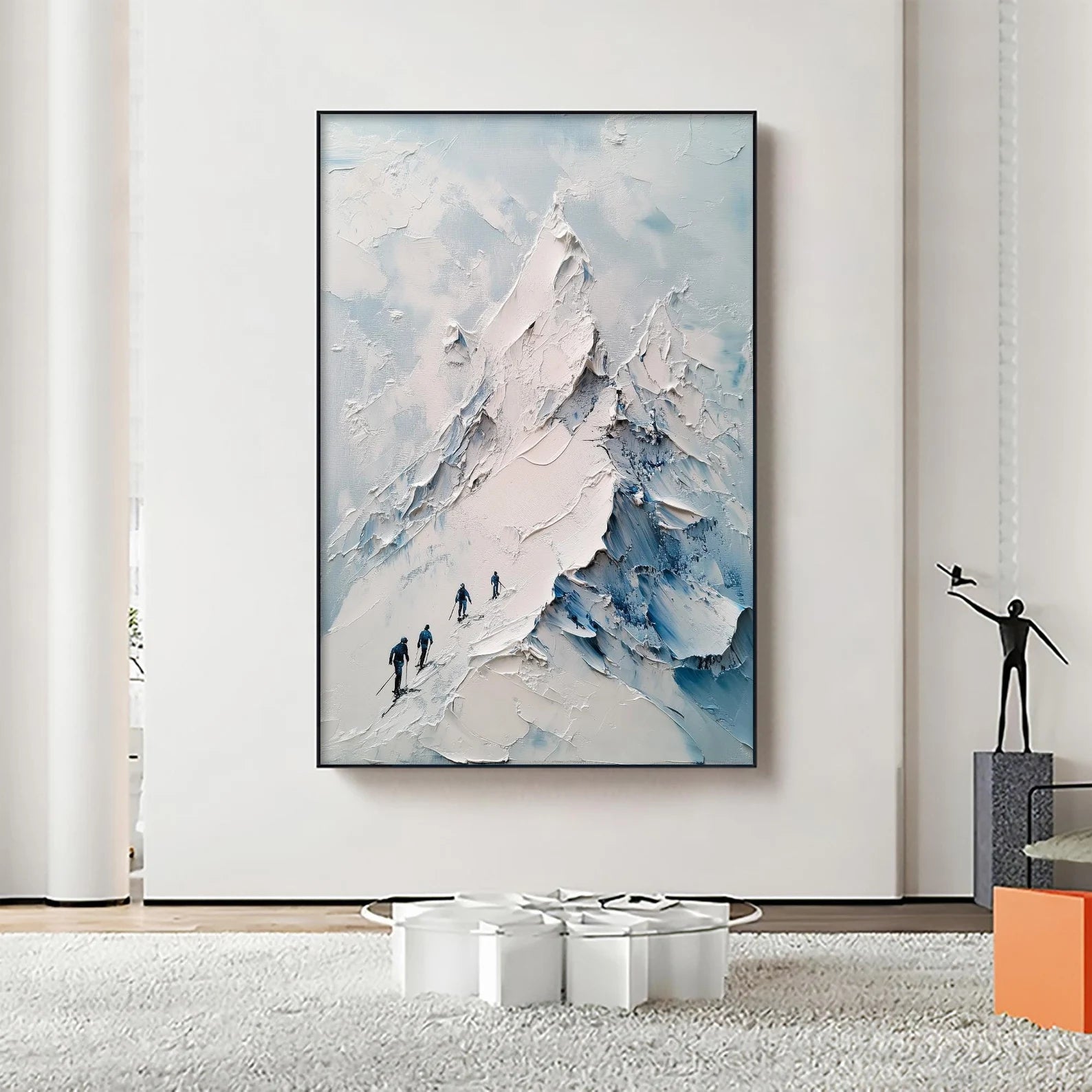 Textured Snowy Peaks | Ski Trek