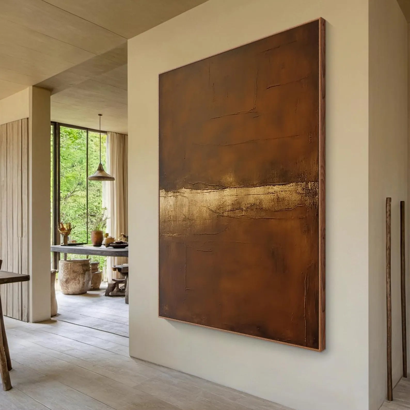 Textured Metallic Warmth | Bronze Rhythm