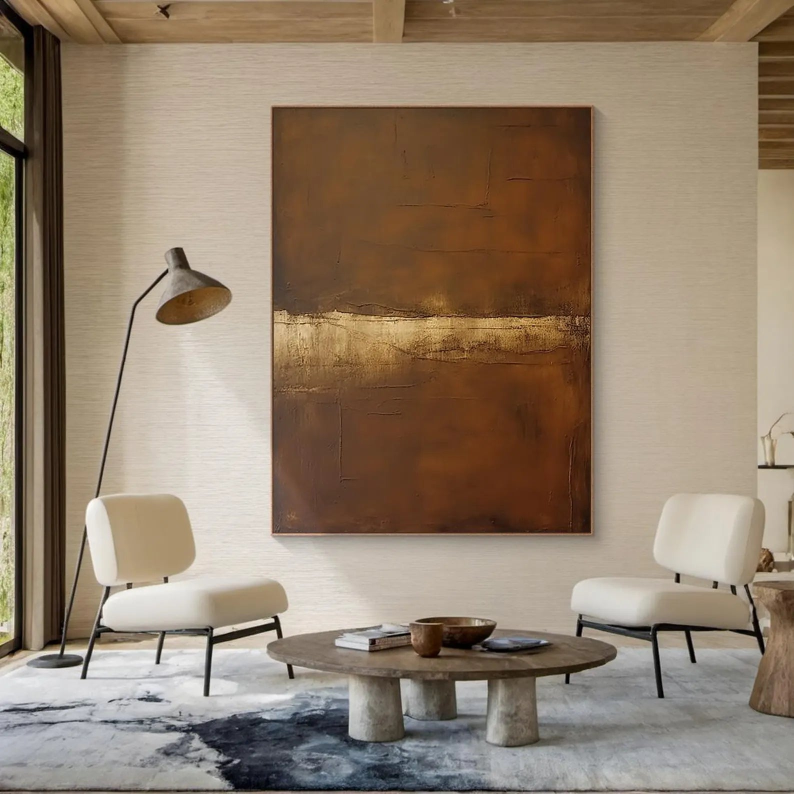 Textured Metallic Warmth | Bronze Rhythm