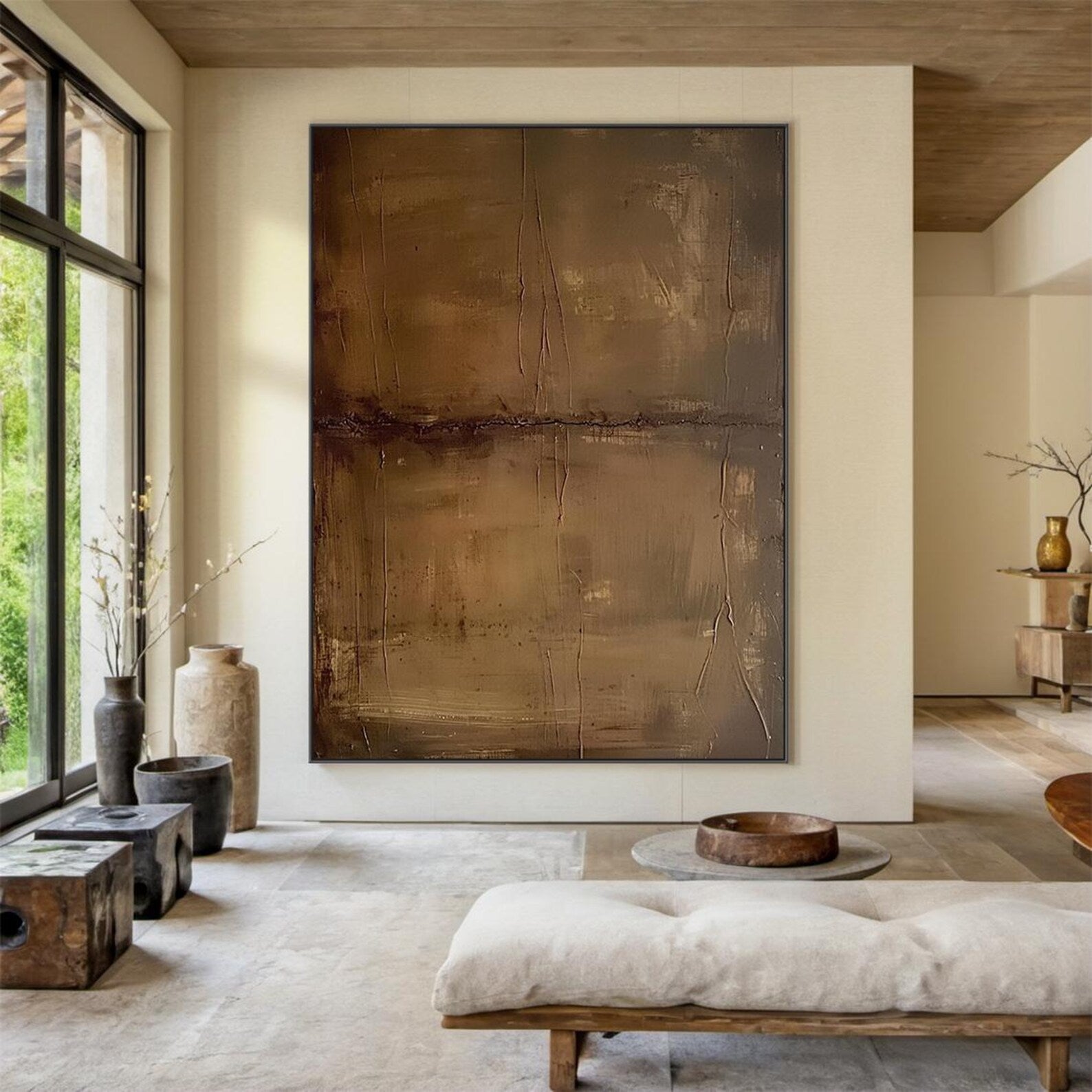 Textured Earthy Minimalism | Brown Beige