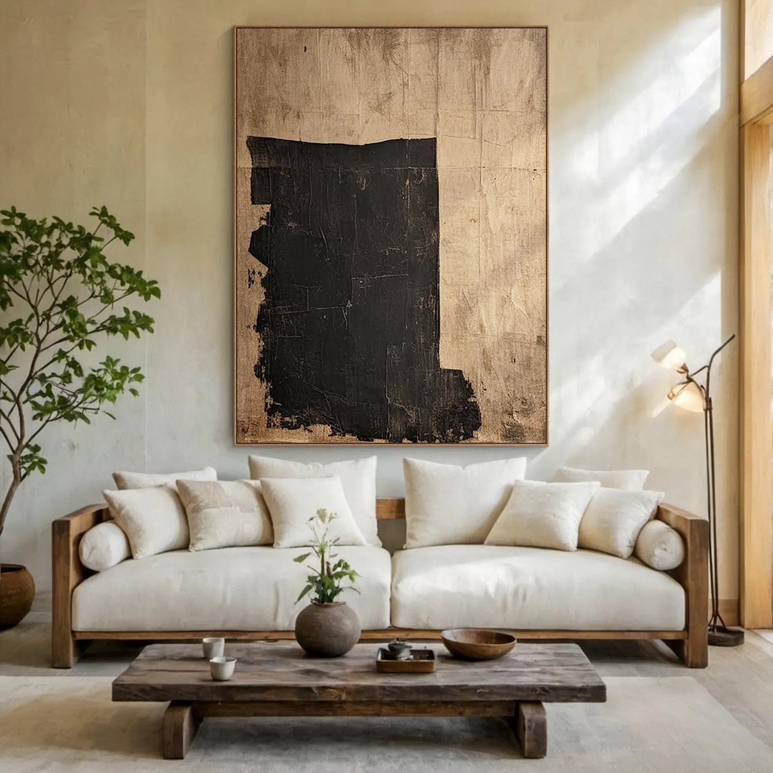 Textured Dark Opulence | Black Gold