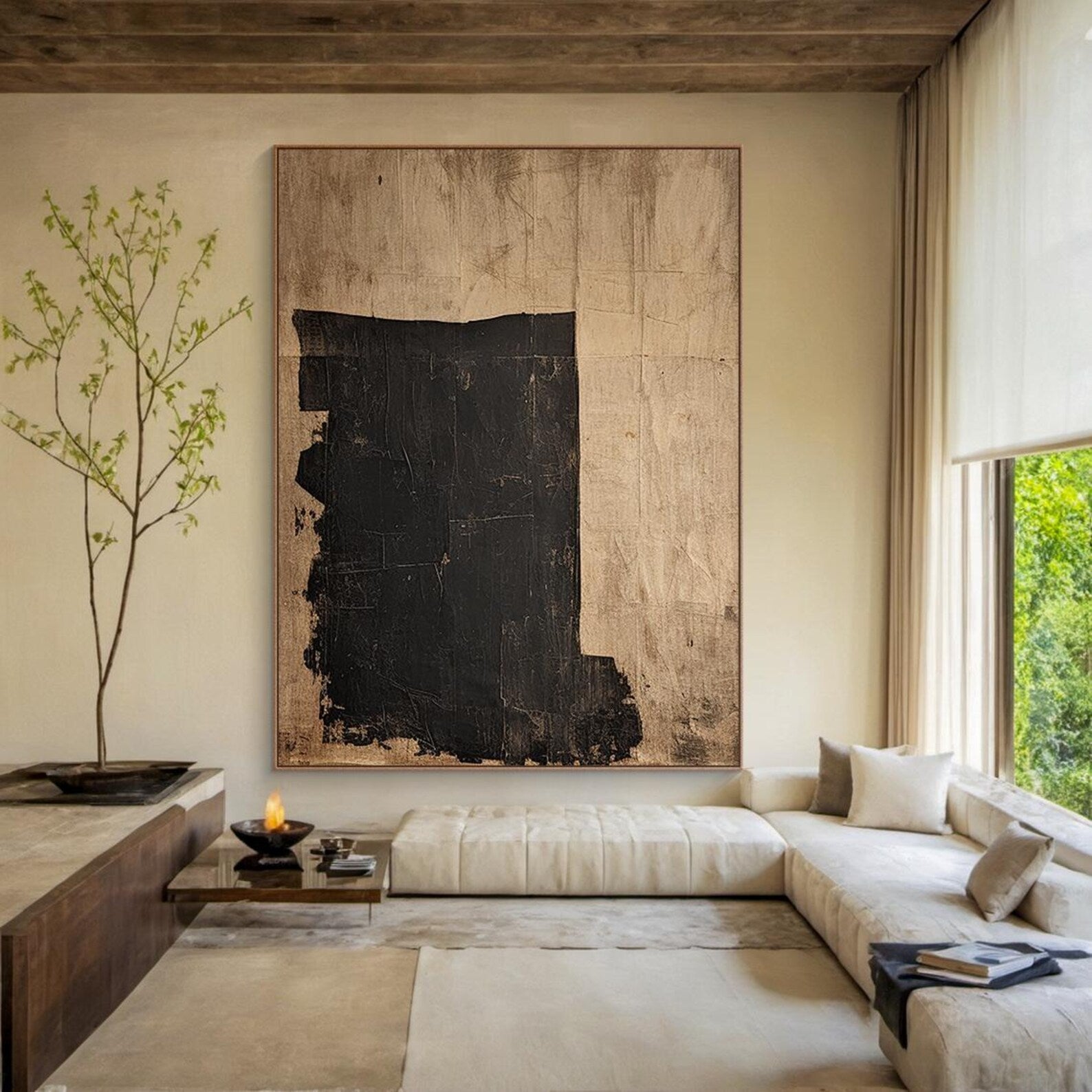 Textured Dark Opulence | Black Gold