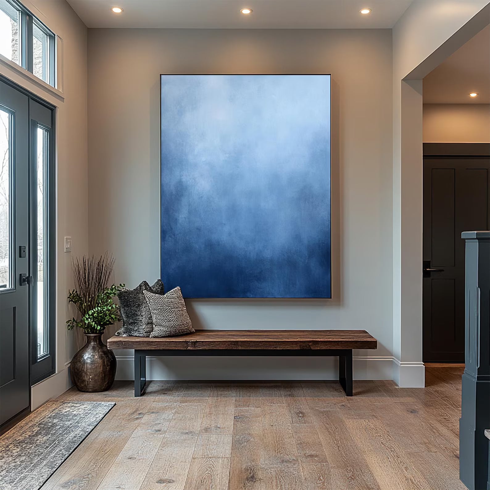 Textured Azure Serenity | Blue Haze