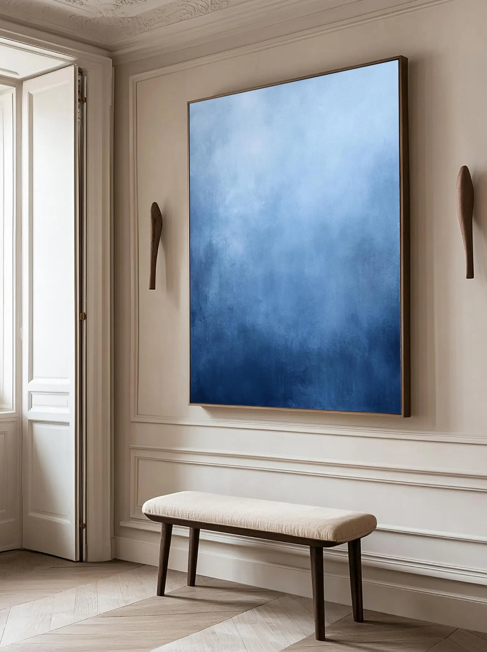 Textured Azure Serenity | Blue Haze