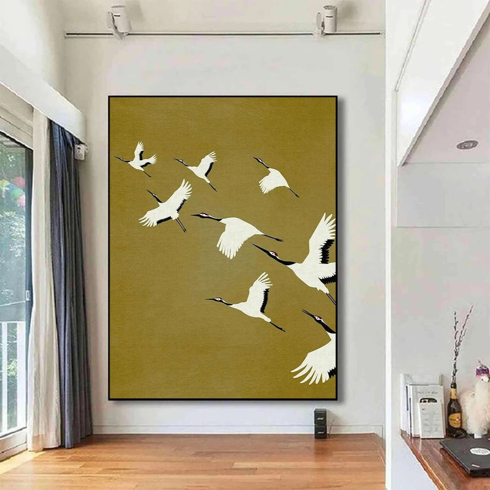 Crane Flight Art | Elegant Oriental Vibe