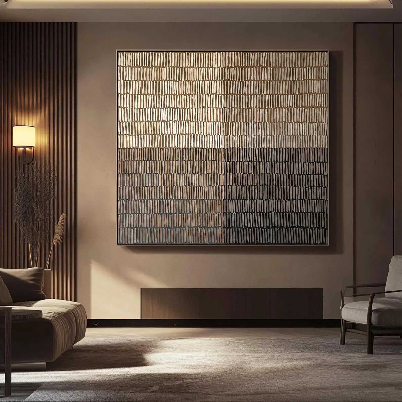 Abstract Textured Art | Modern Luxe Atmosphere