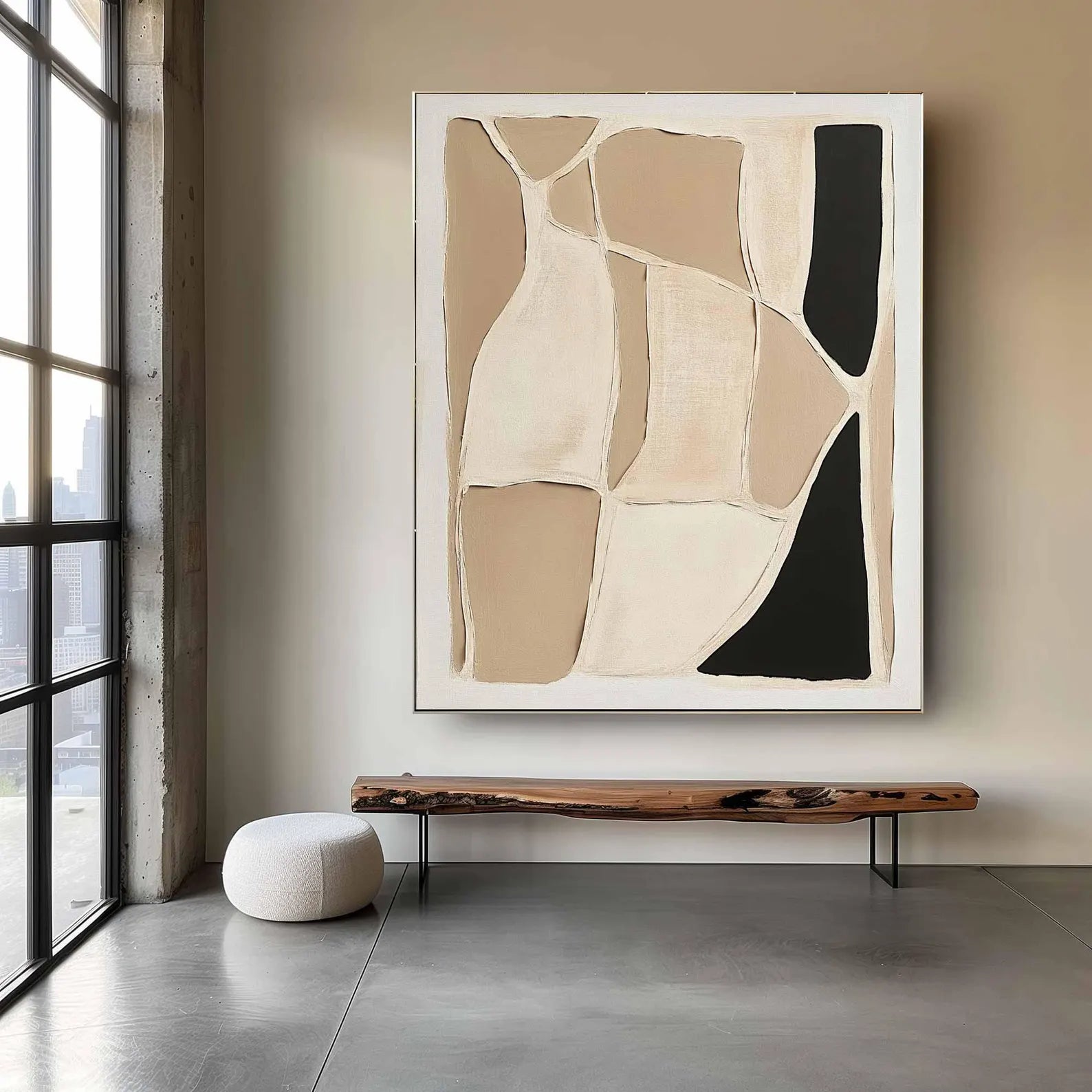 Textured Geometric Abstract | Refined Luxe