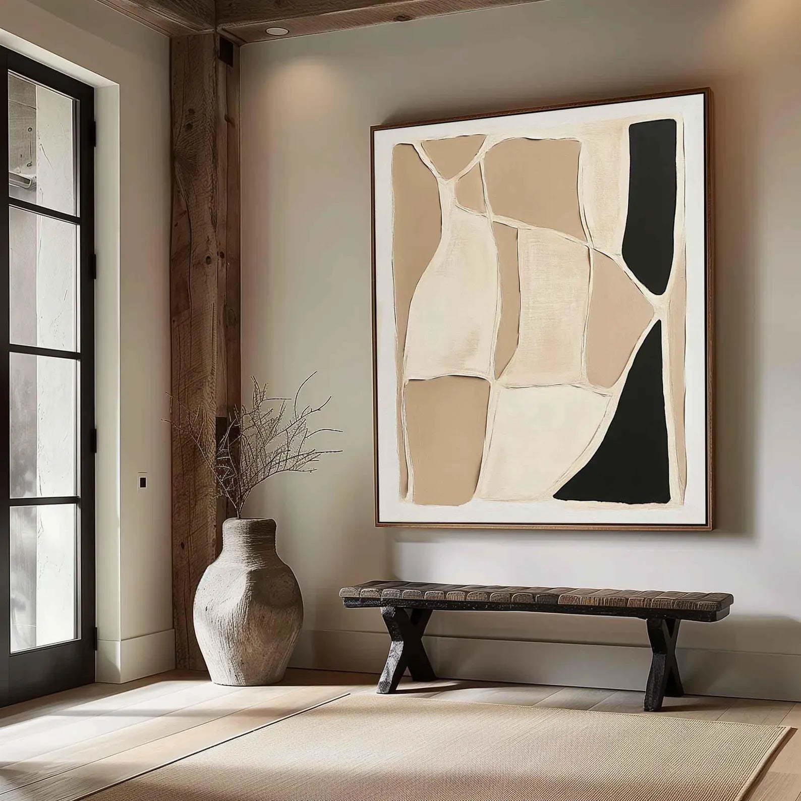 Textured Geometric Abstract | Refined Luxe