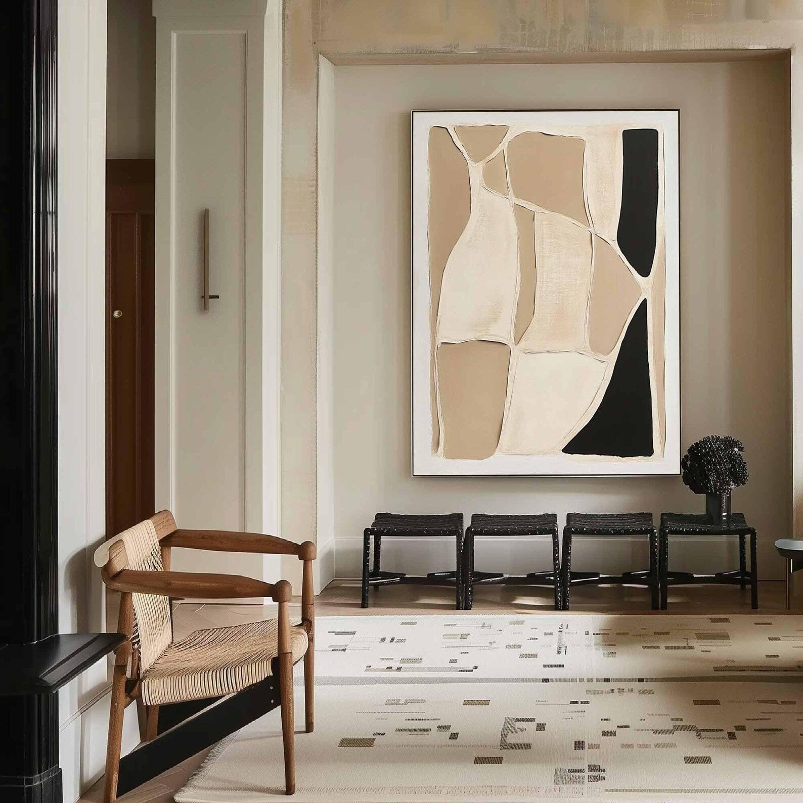 Textured Geometric Abstract | Refined Luxe