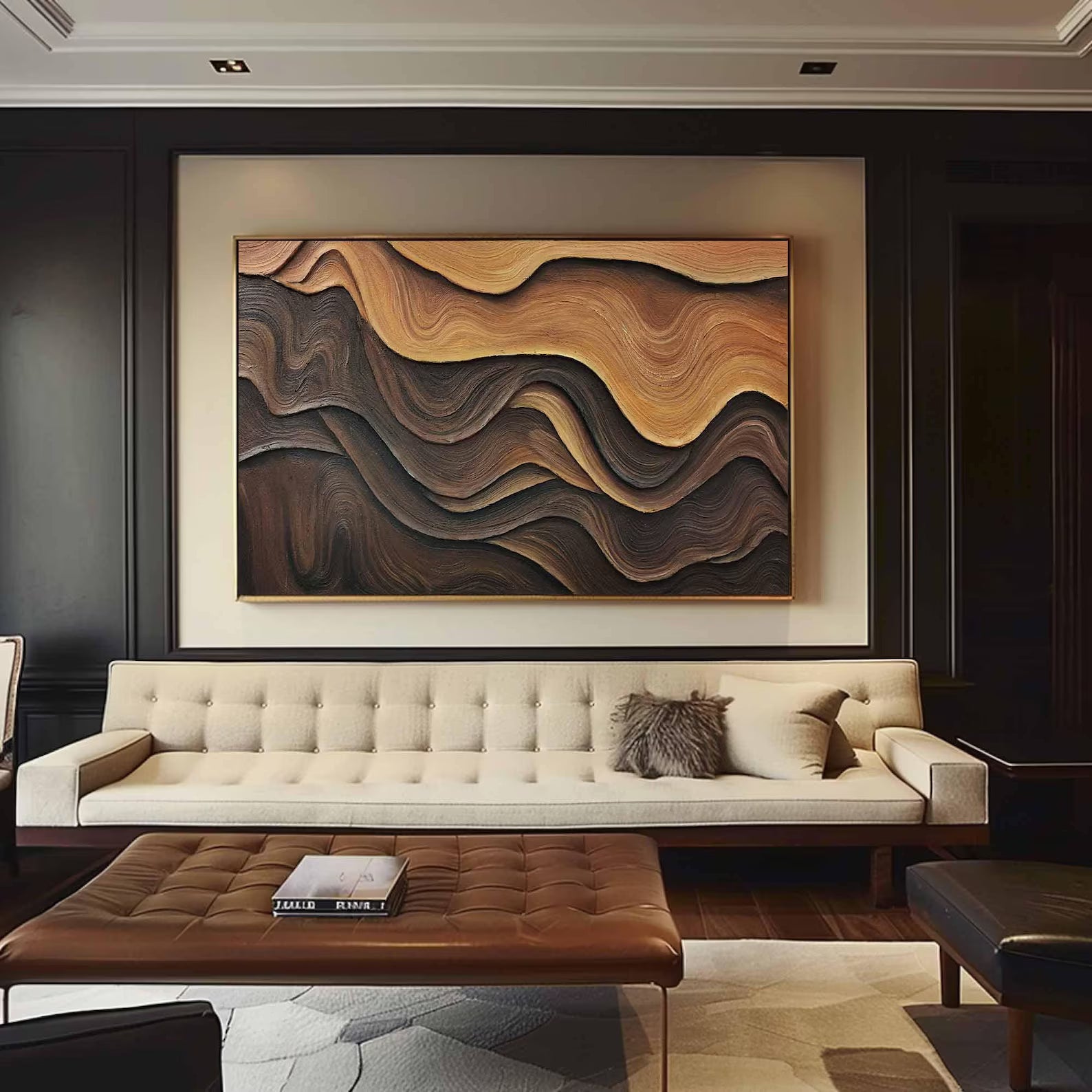 Textured Wave Abstract | Artistic Luxe
