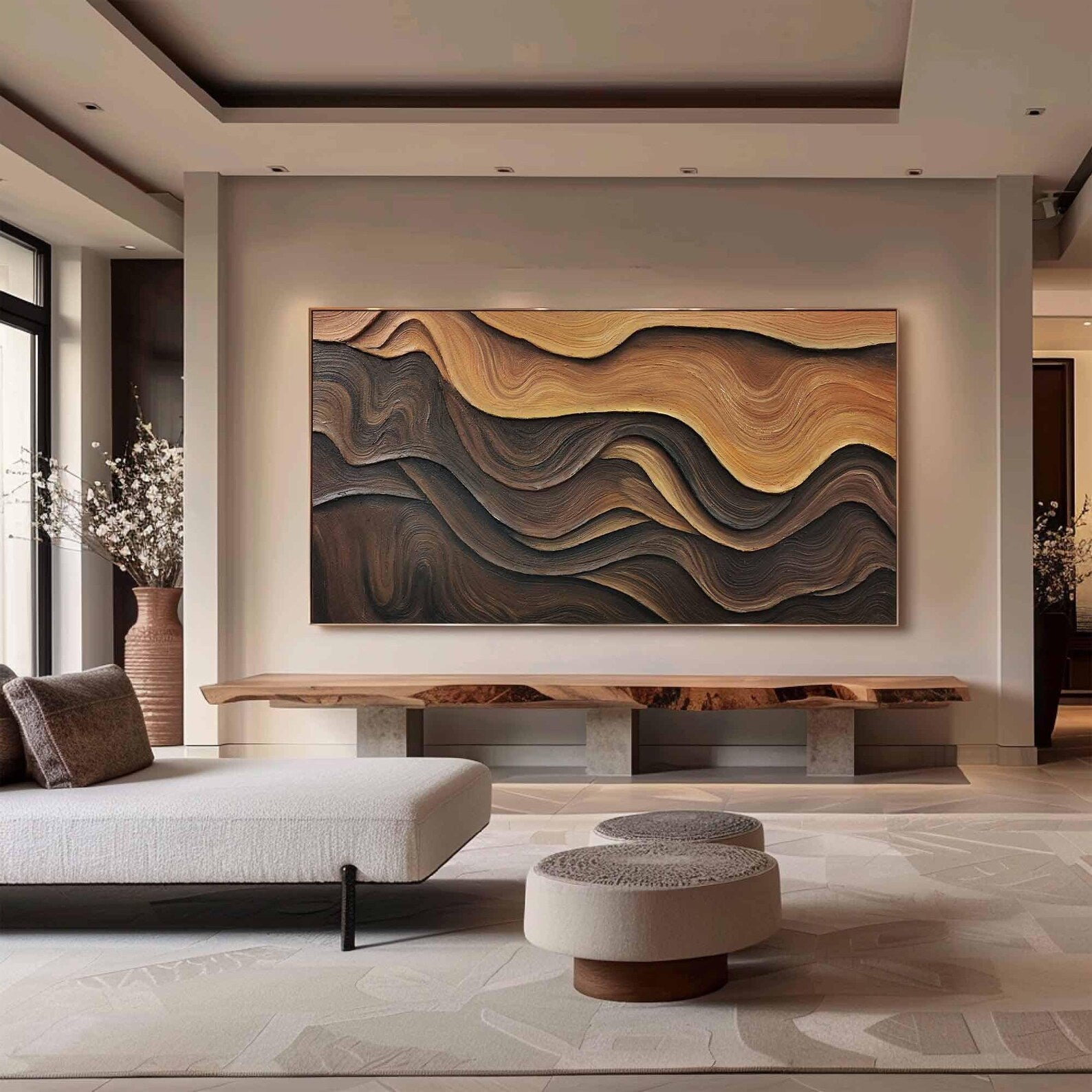 Textured Wave Abstract | Artistic Luxe