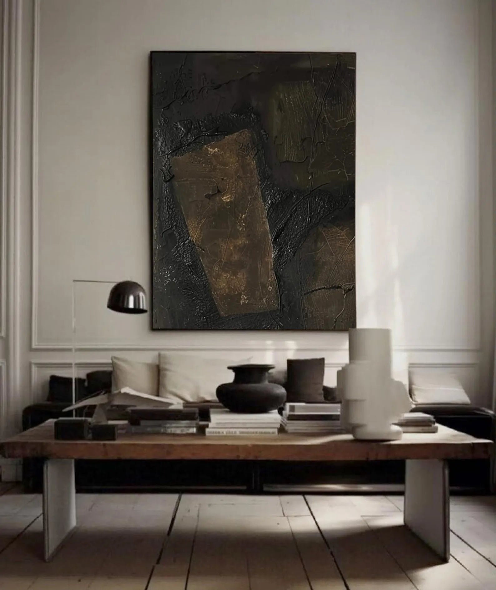 Textured Abstract Art | Dark Luxe Depth