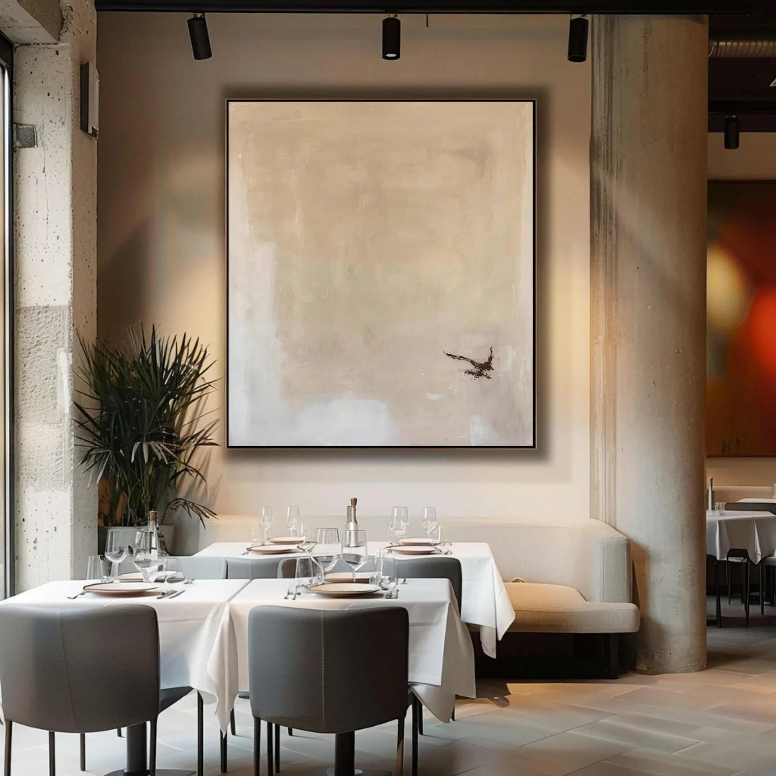 Textured Beige-Tone Art | Subtle Grace