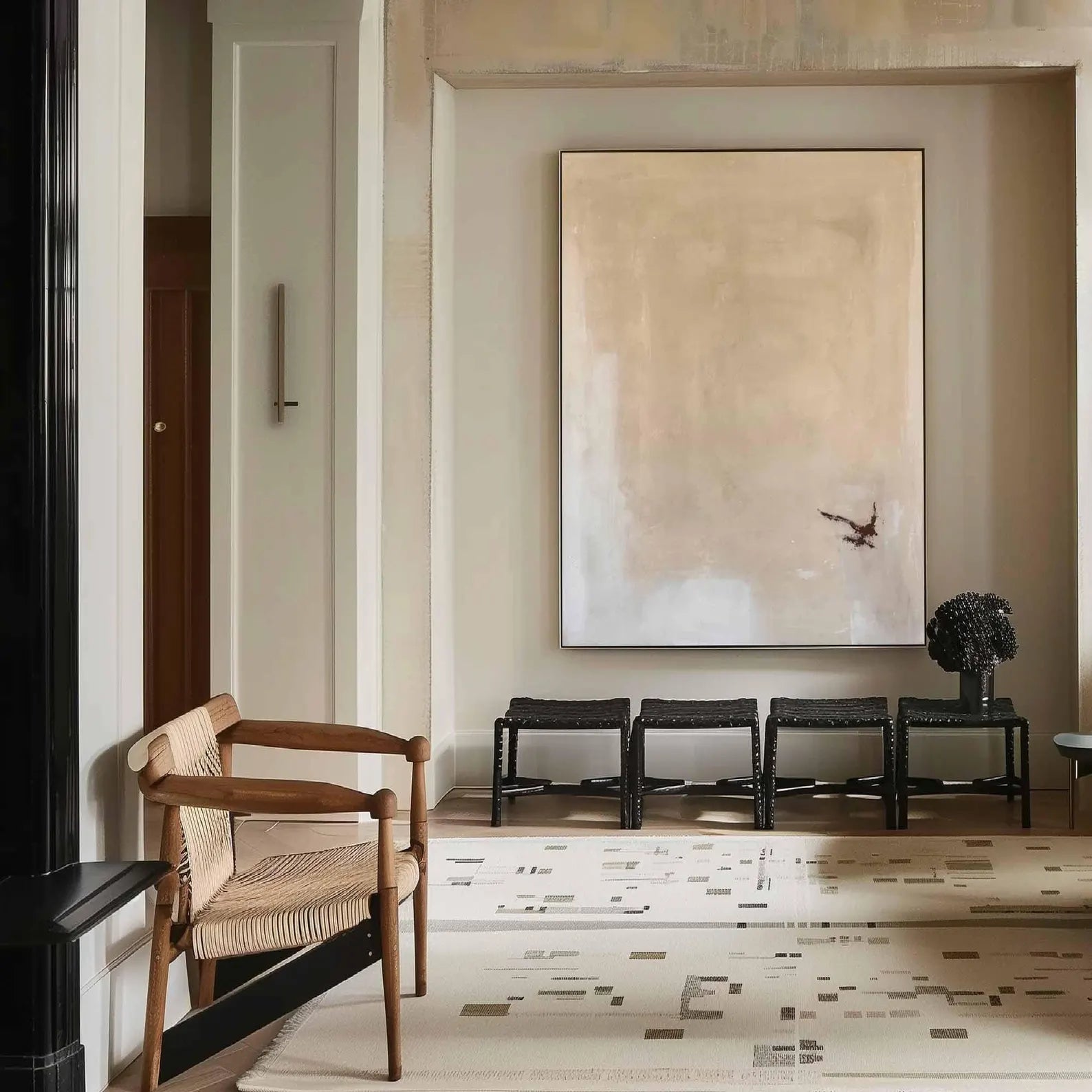 Textured Beige-Tone Art | Subtle Grace