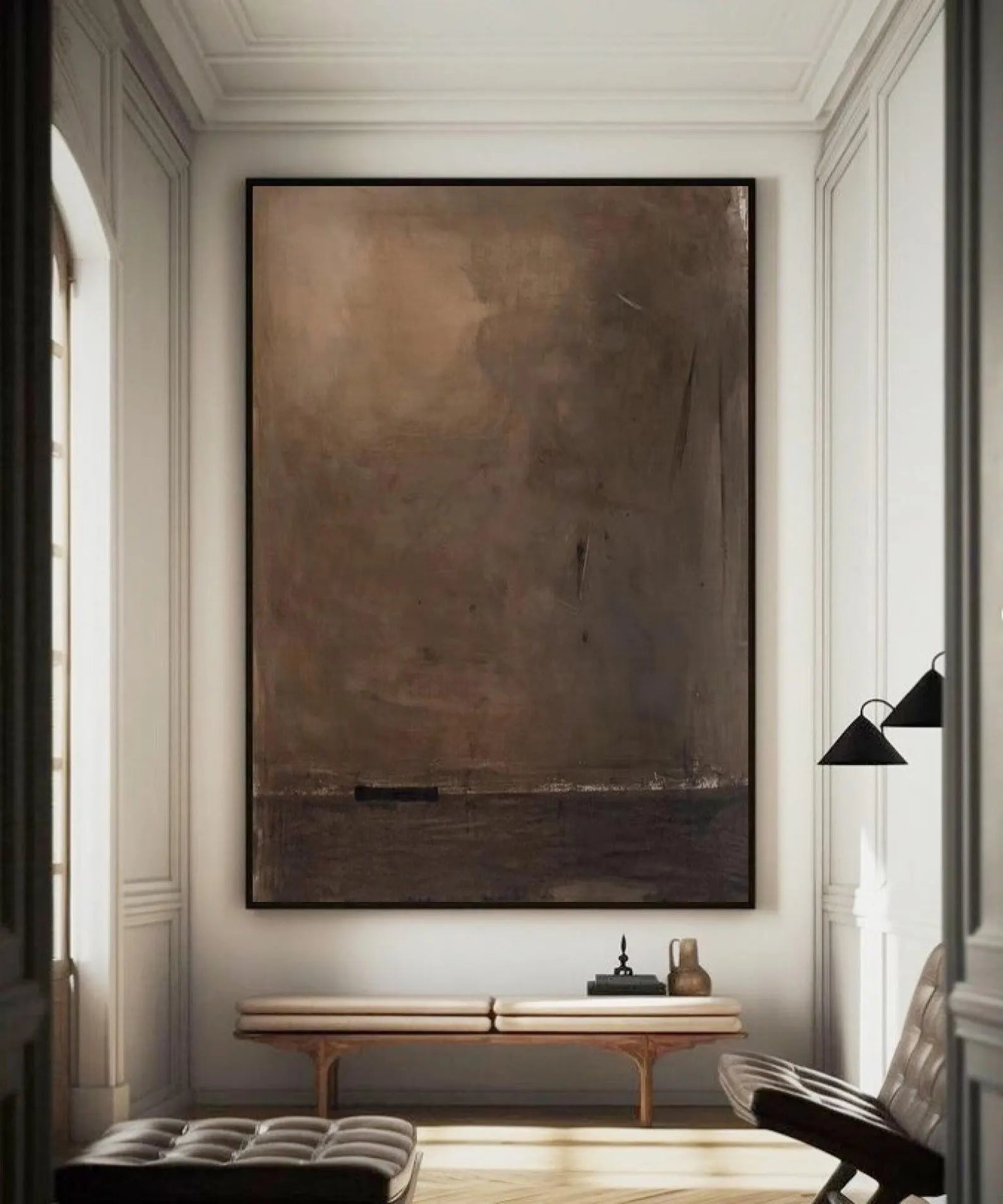 Minimalist Brown-Tone Art | Understated Elegance