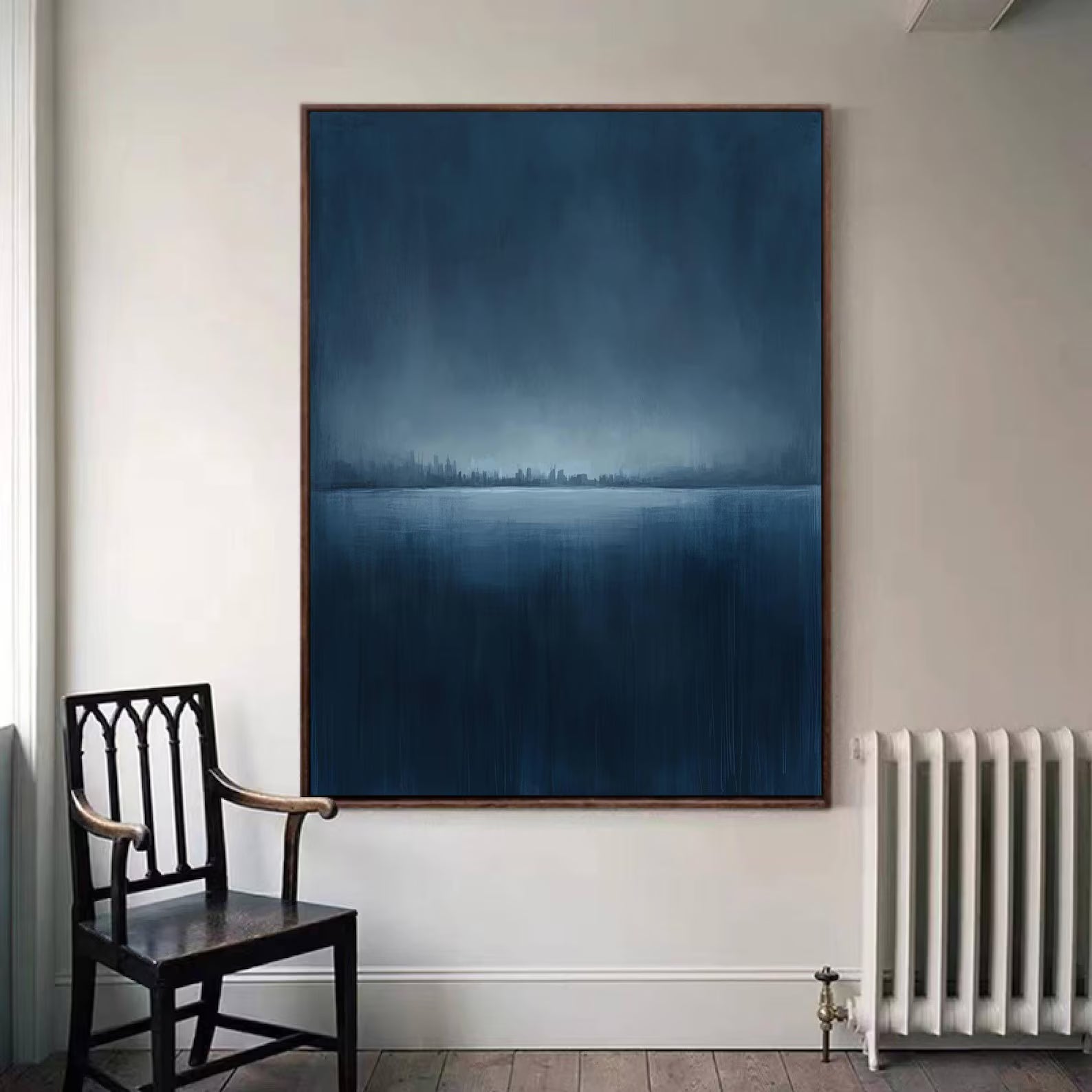 Textured Coastal Tranquility | Blue Horizon