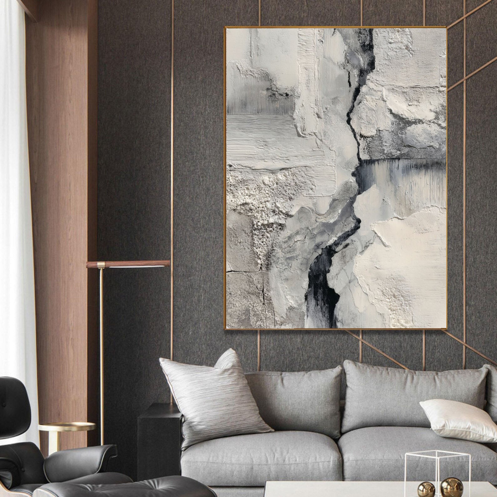 Textured Monochrome Art | Dramatic Depth