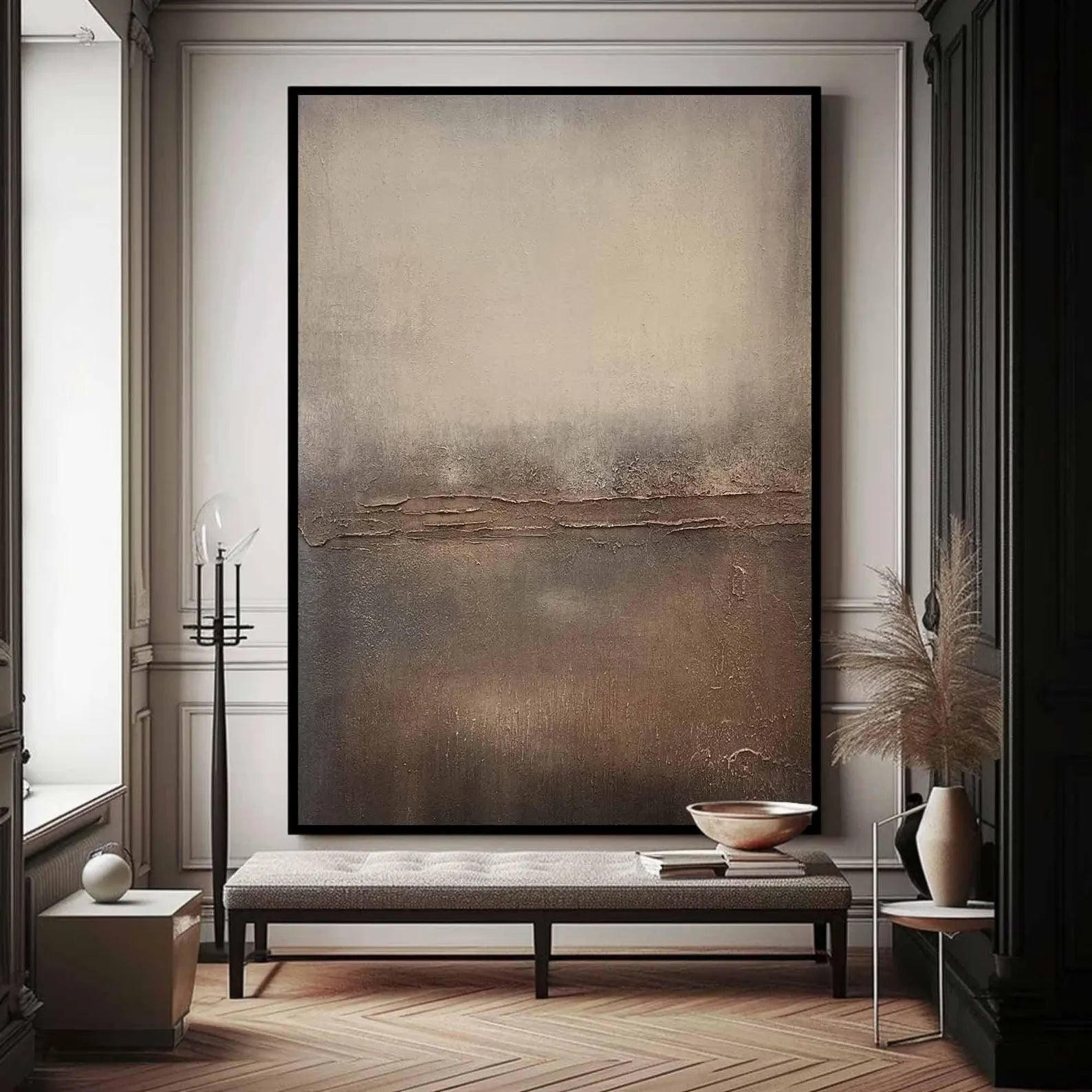 Textured Earthy Hues Art | Minimalist Sophistication